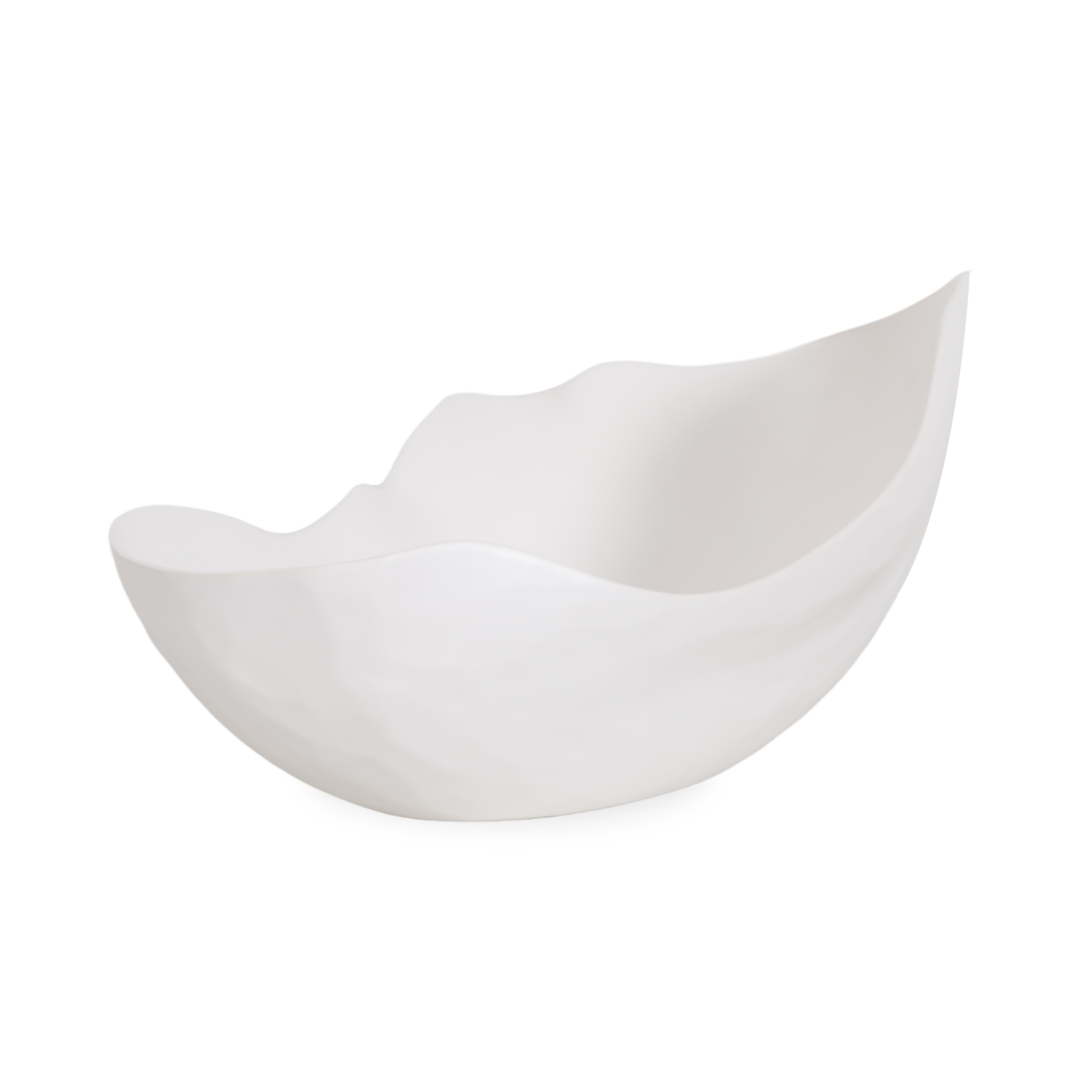Characterized by its eloquent rim and its asymmetric shape, this Horn Bowl can provide a contemporary flair with its amicable design, subtle textures and its handcrafted Portuguese