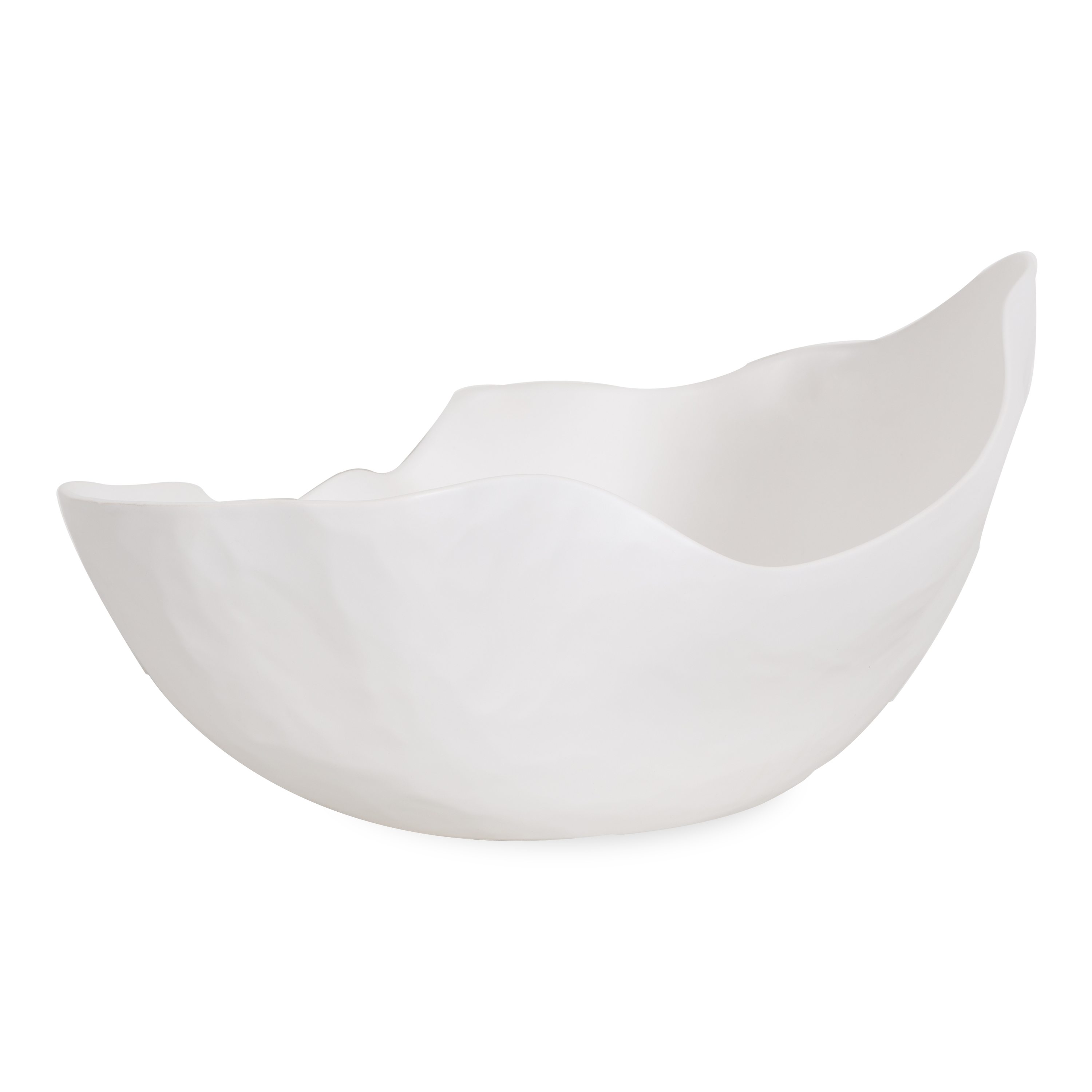 Characterized by its eloquent rim and its asymmetric shape, this Horn Bowl can provide a contemporary flair with its amicable design, subtle textures and its handcrafted Portuguese
