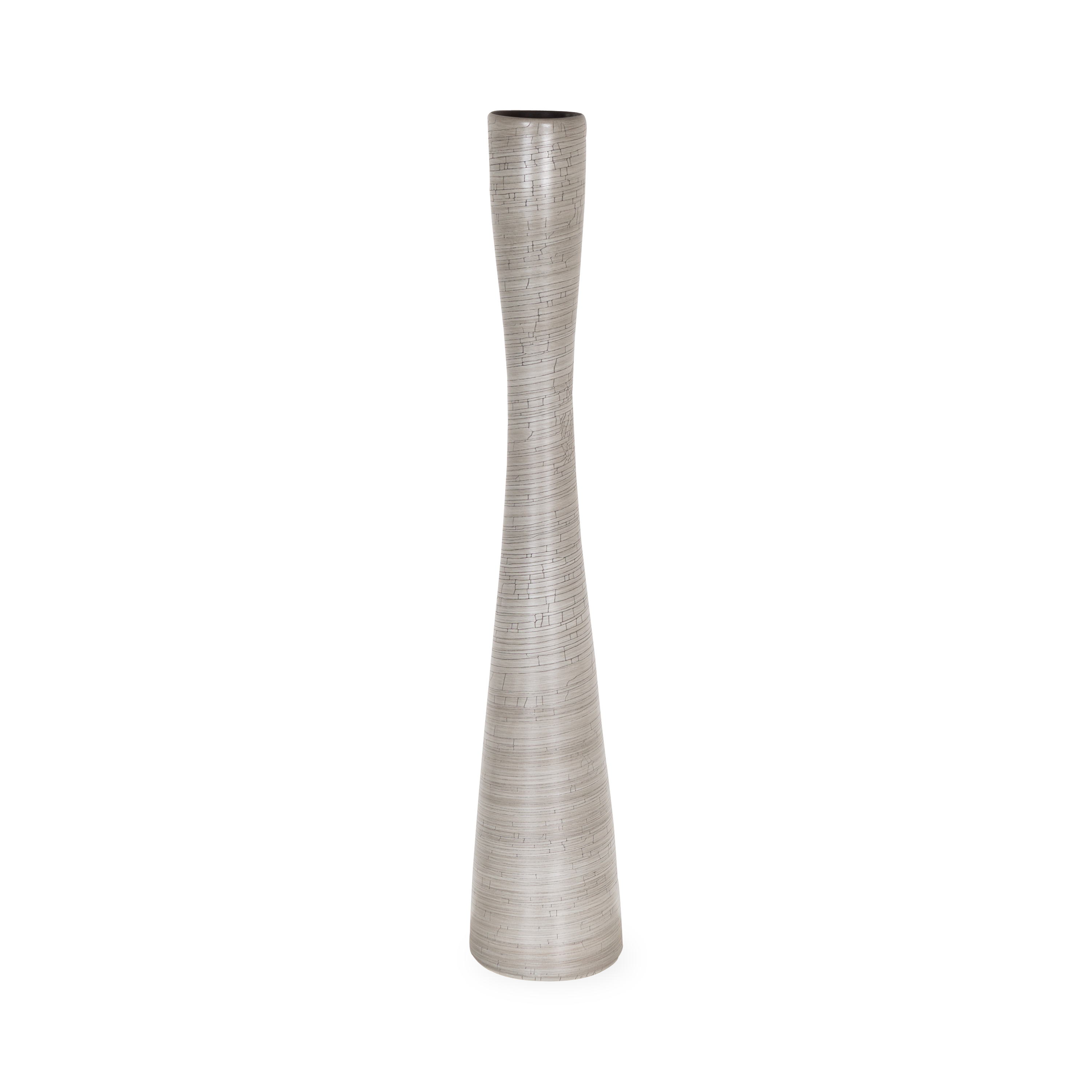 Crackle Flute Vase