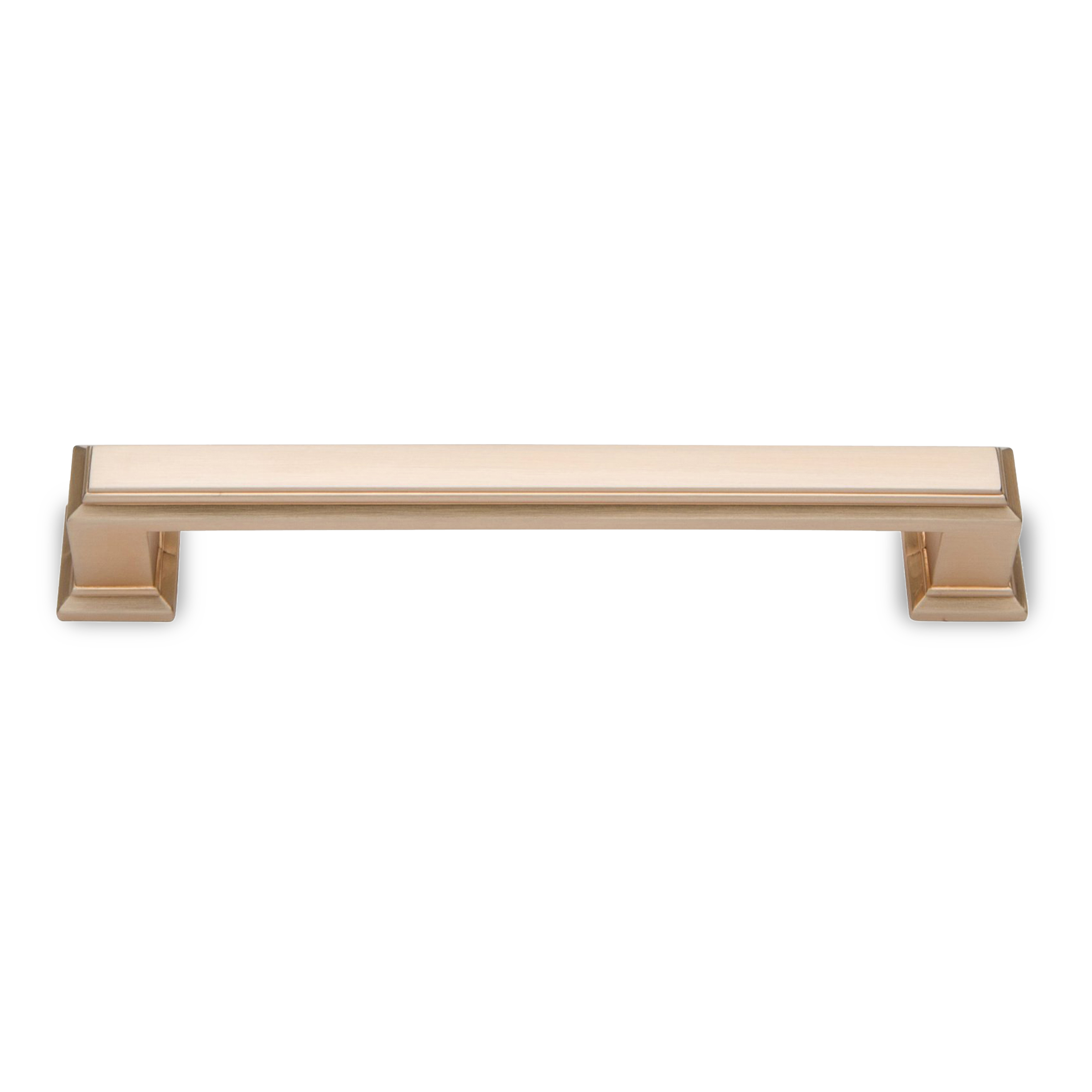 A traditional pull with ridge detailing.