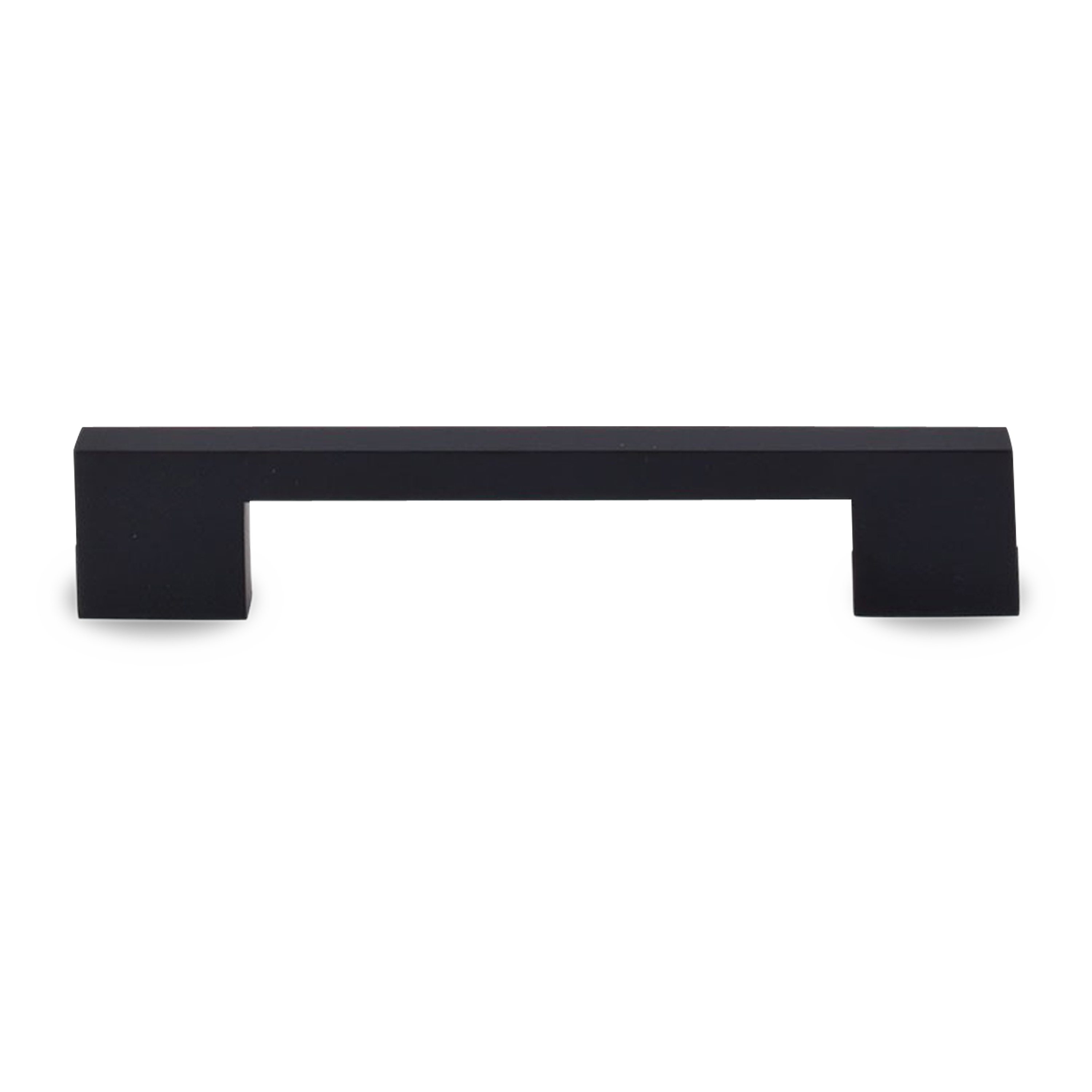 Contemporary with a seamless design, this pull has a black finish contributing to its modern appeal.