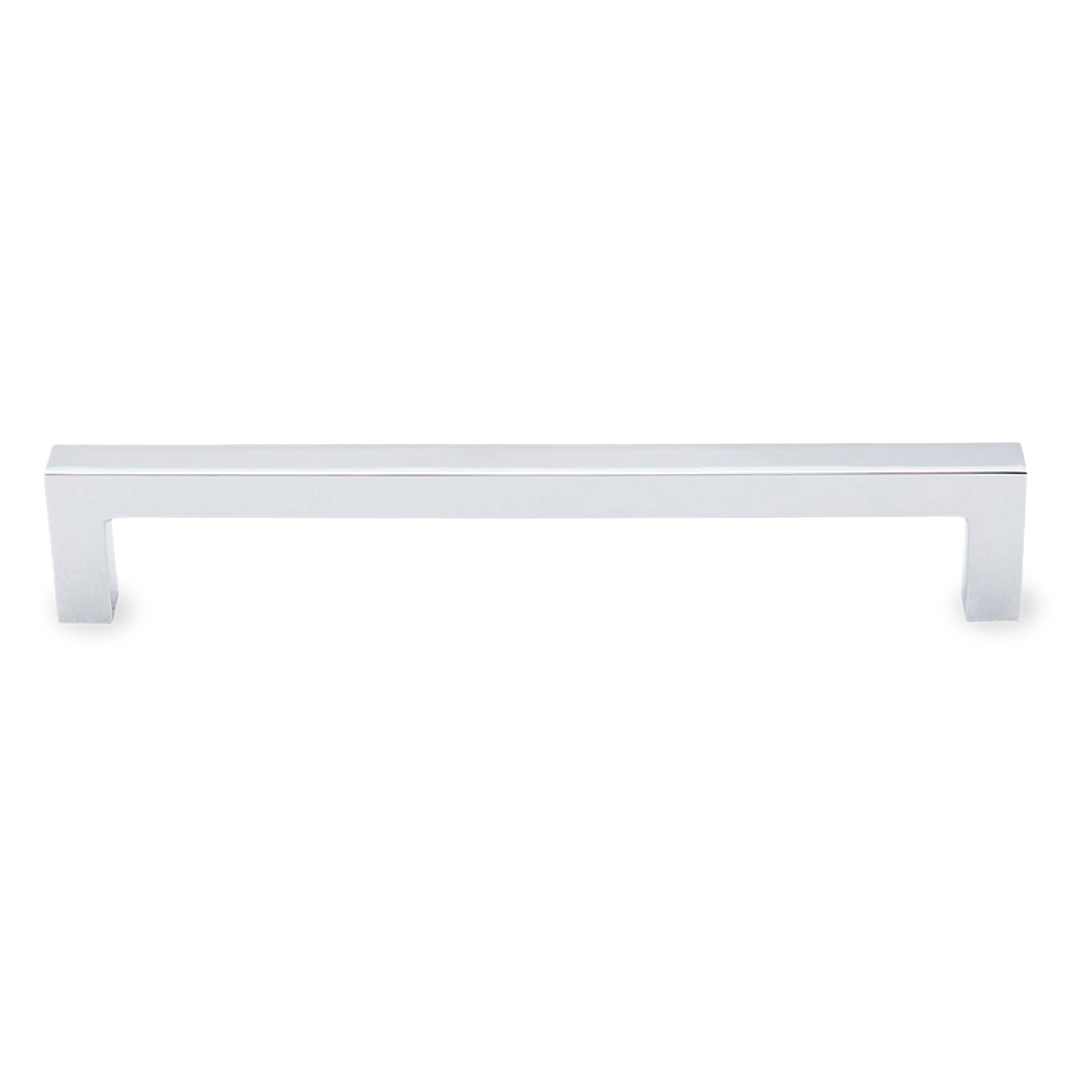 A seamless, contemporary pull with a rectangular shape.