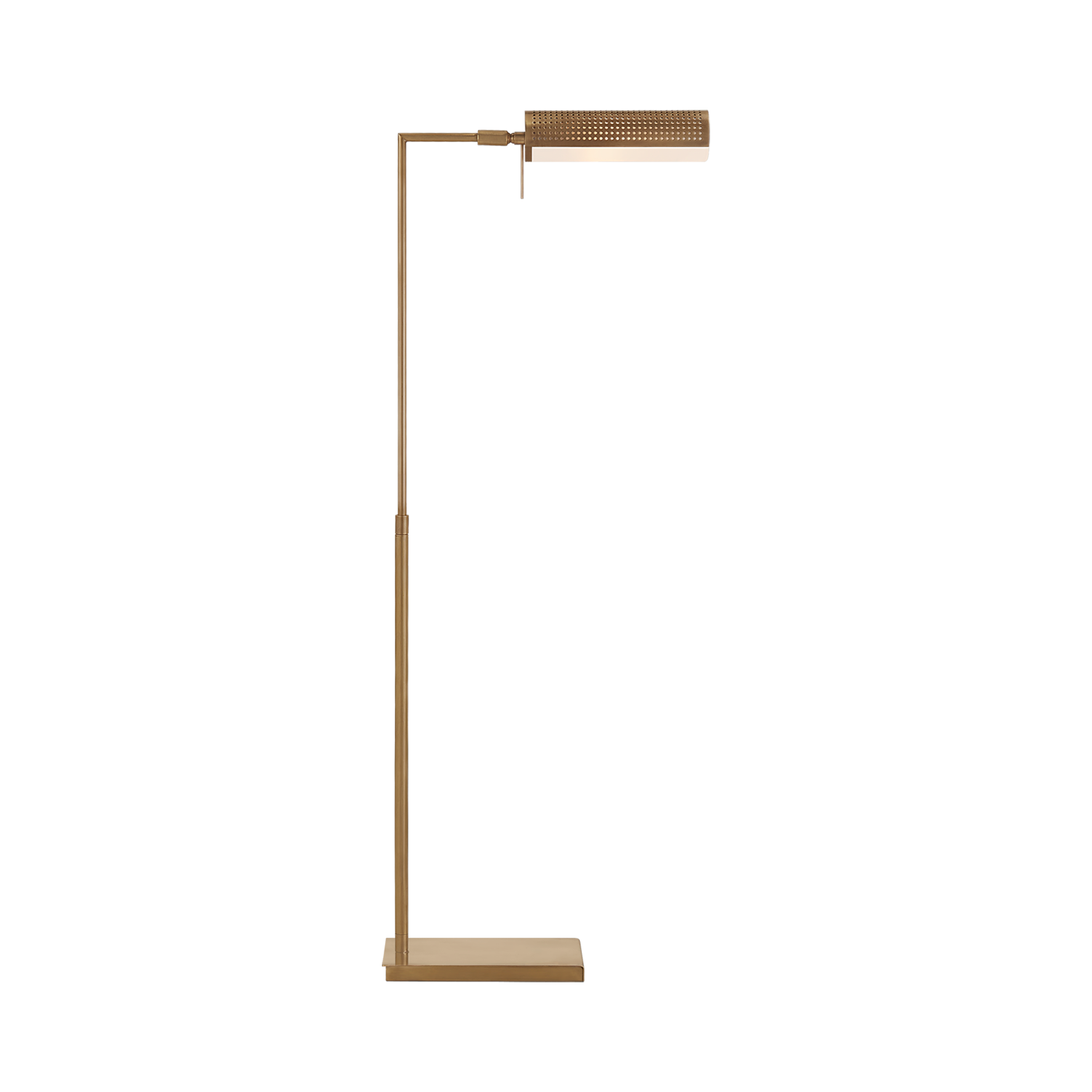The Precision Pharmacy Floor Light features a distinctive design and soulful vibe.