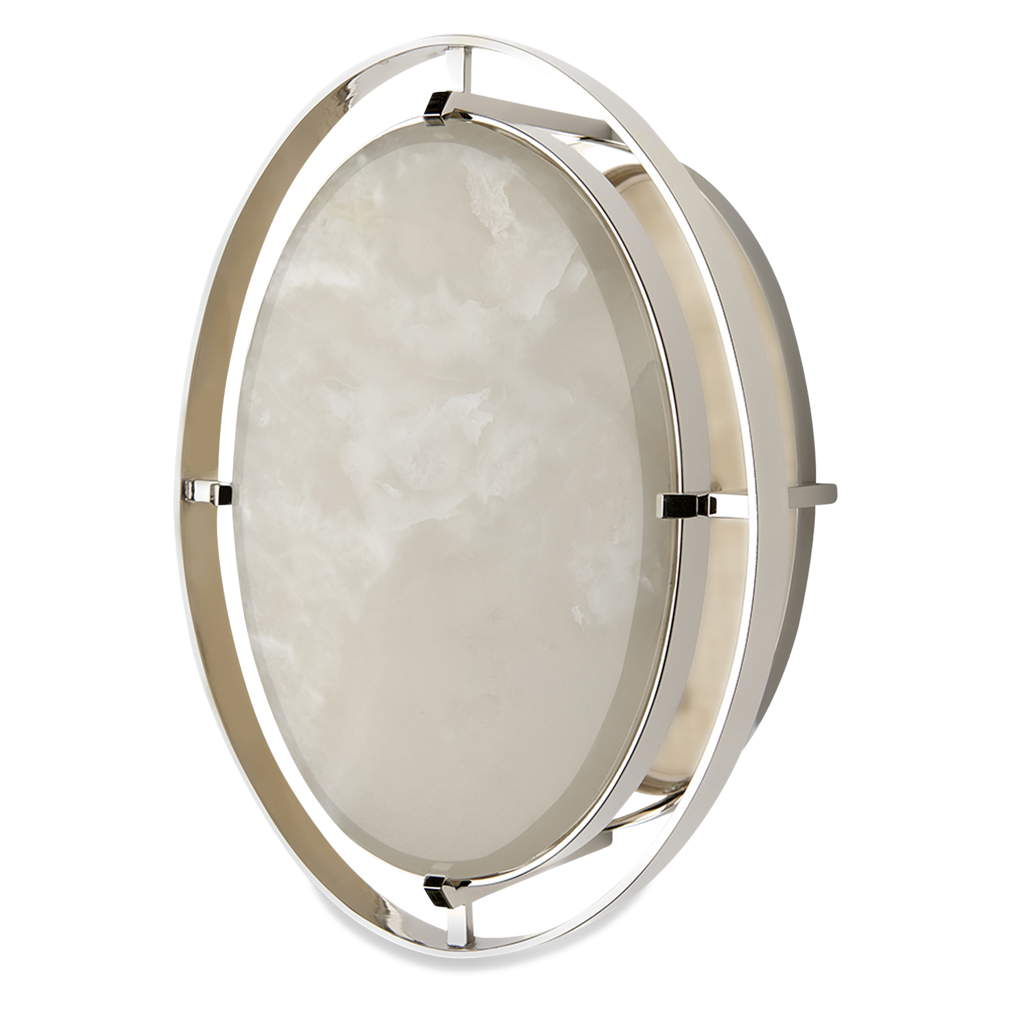 The soft, organic quality of Martine's natural onyx elevates lighting to the aesthetics of a precious jewel.