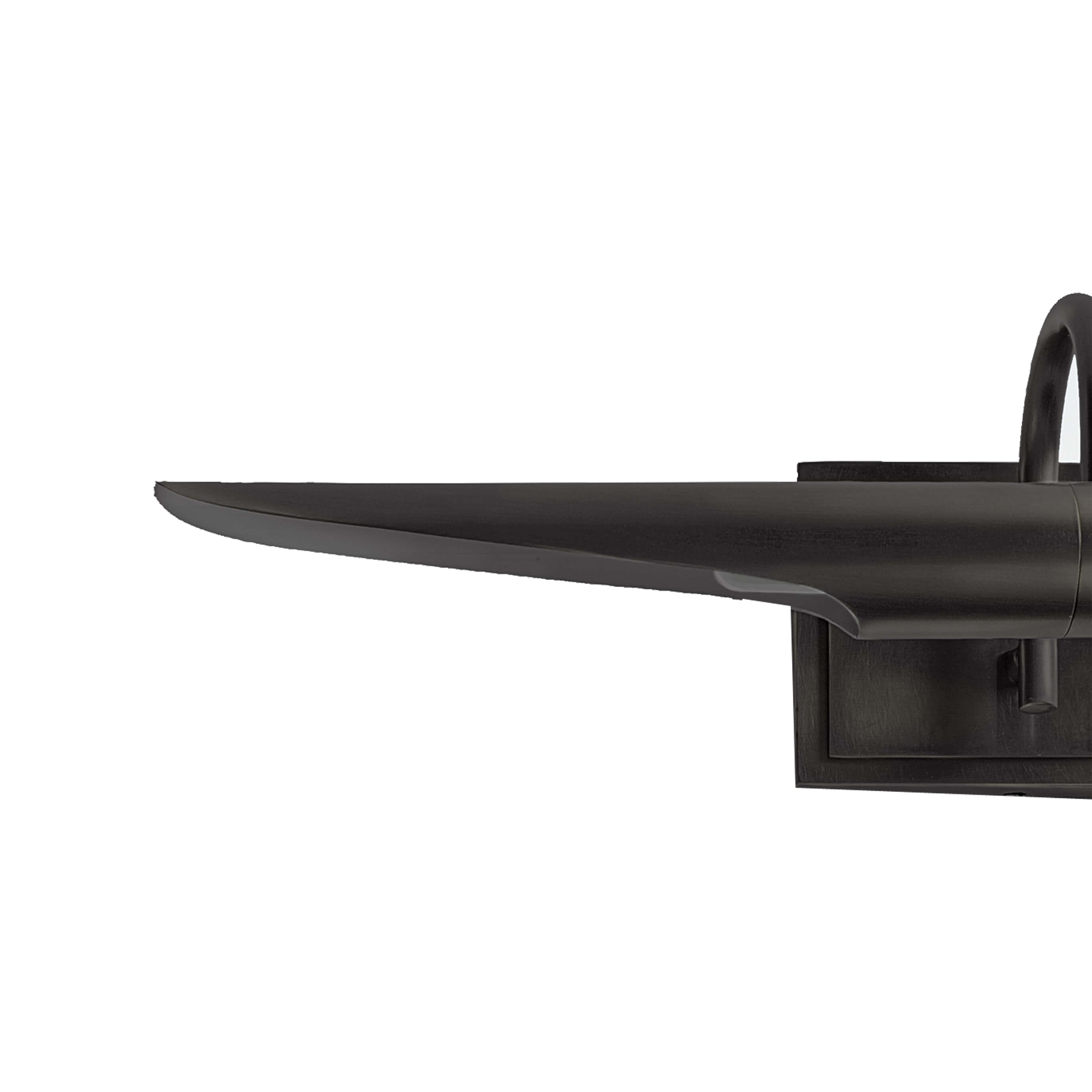 Inspired by the classic museum fixture, the Spike Picture light is crafted in steel with a plated finish.