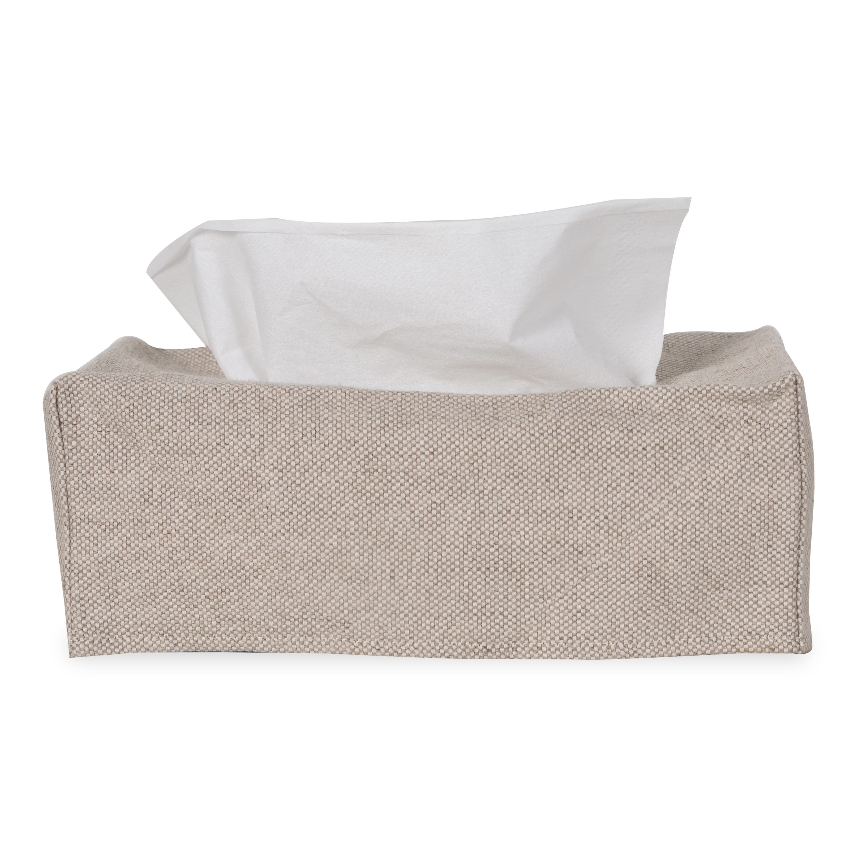 Using a beautiful 100% linen, The Linen Tissue Box Cover provides a neutral palette to any tissue box, which improves on stylistic decisions for any countertop or nightstand.
