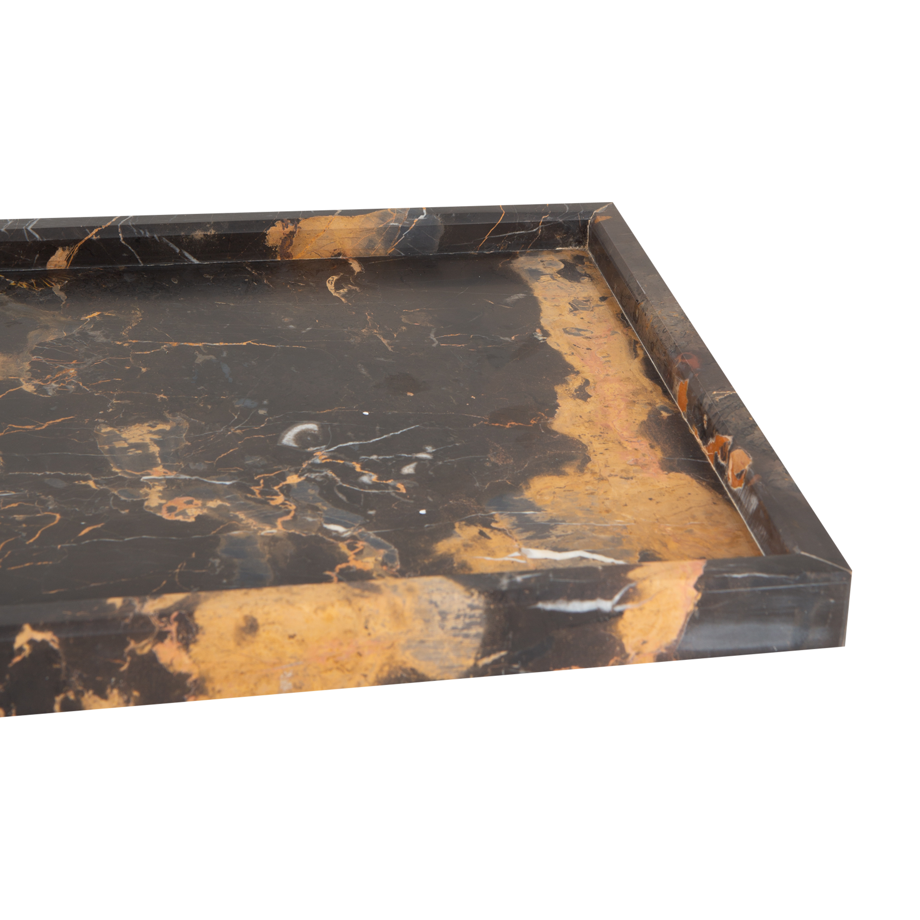 Honed Marble Tray is simple and sophisticated in design.