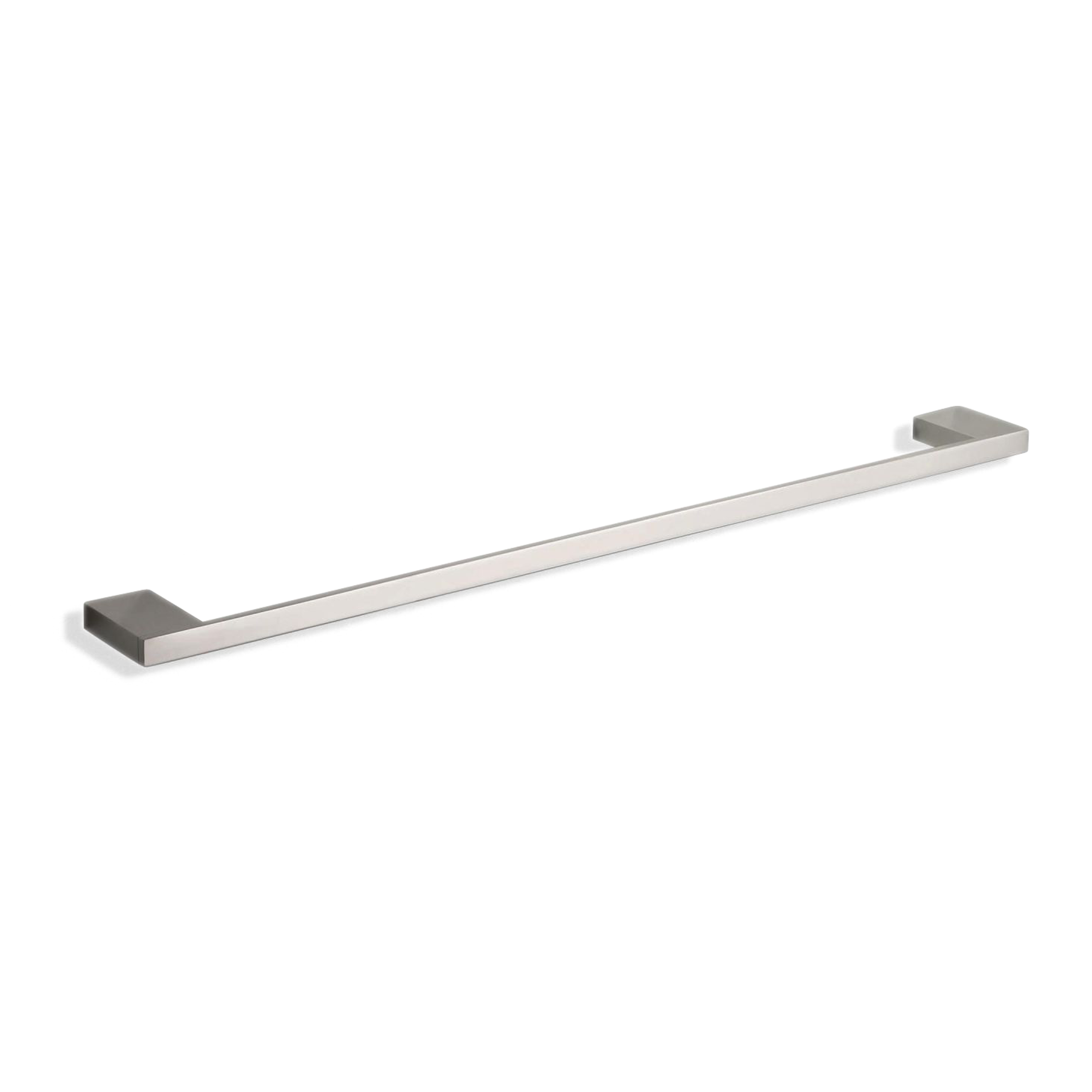 Sharp and clean lines capture modern simplicity with this towel bar.