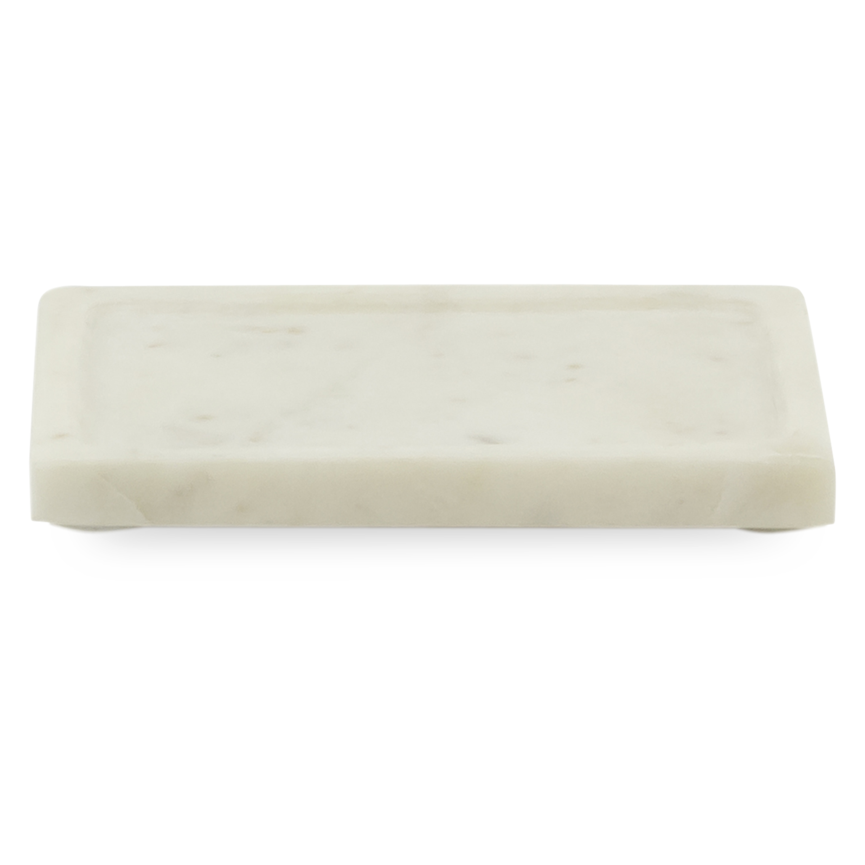 A collection of solid marble countertop pieces with a matte finish.