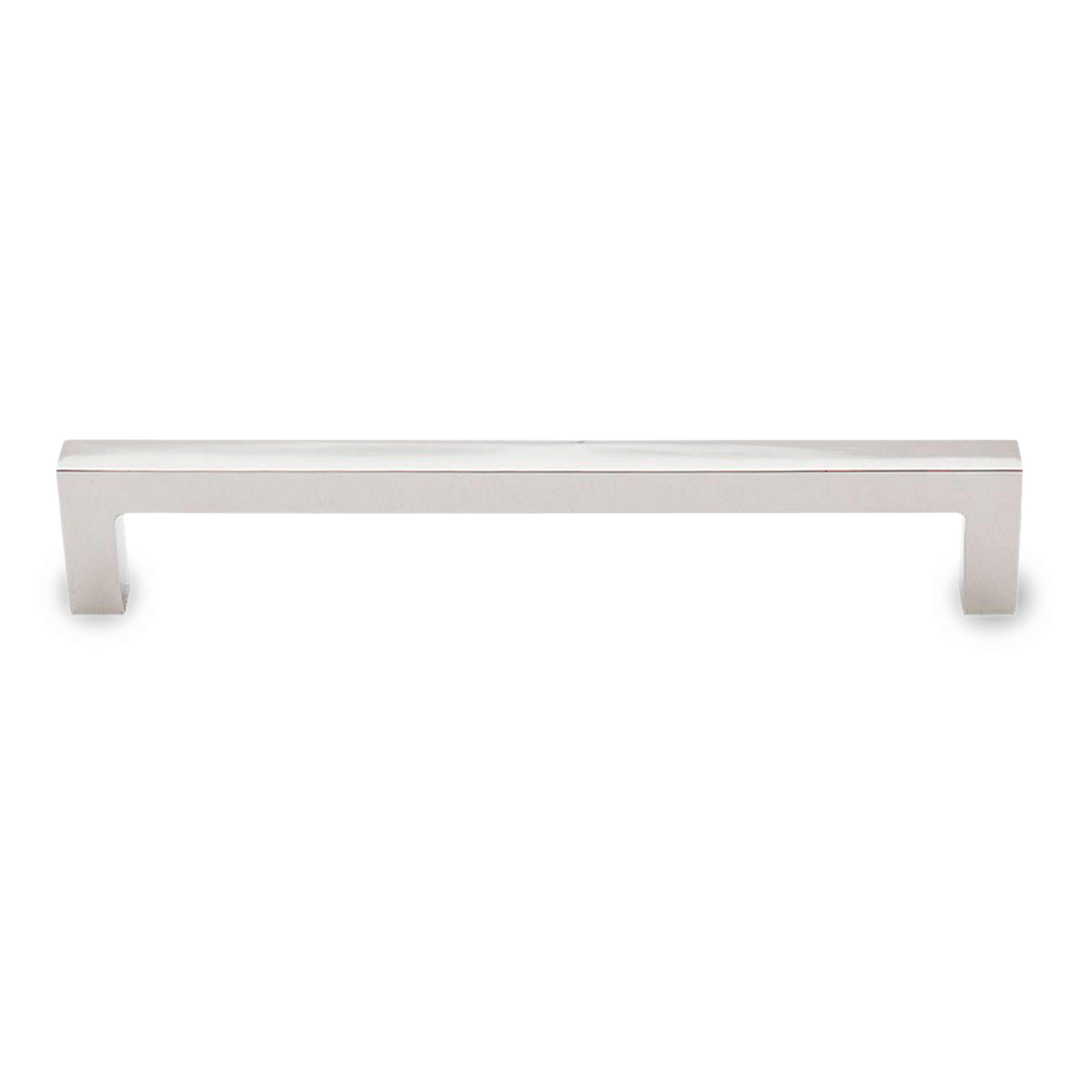 A seamless, contemporary pull with a rectangular shape.