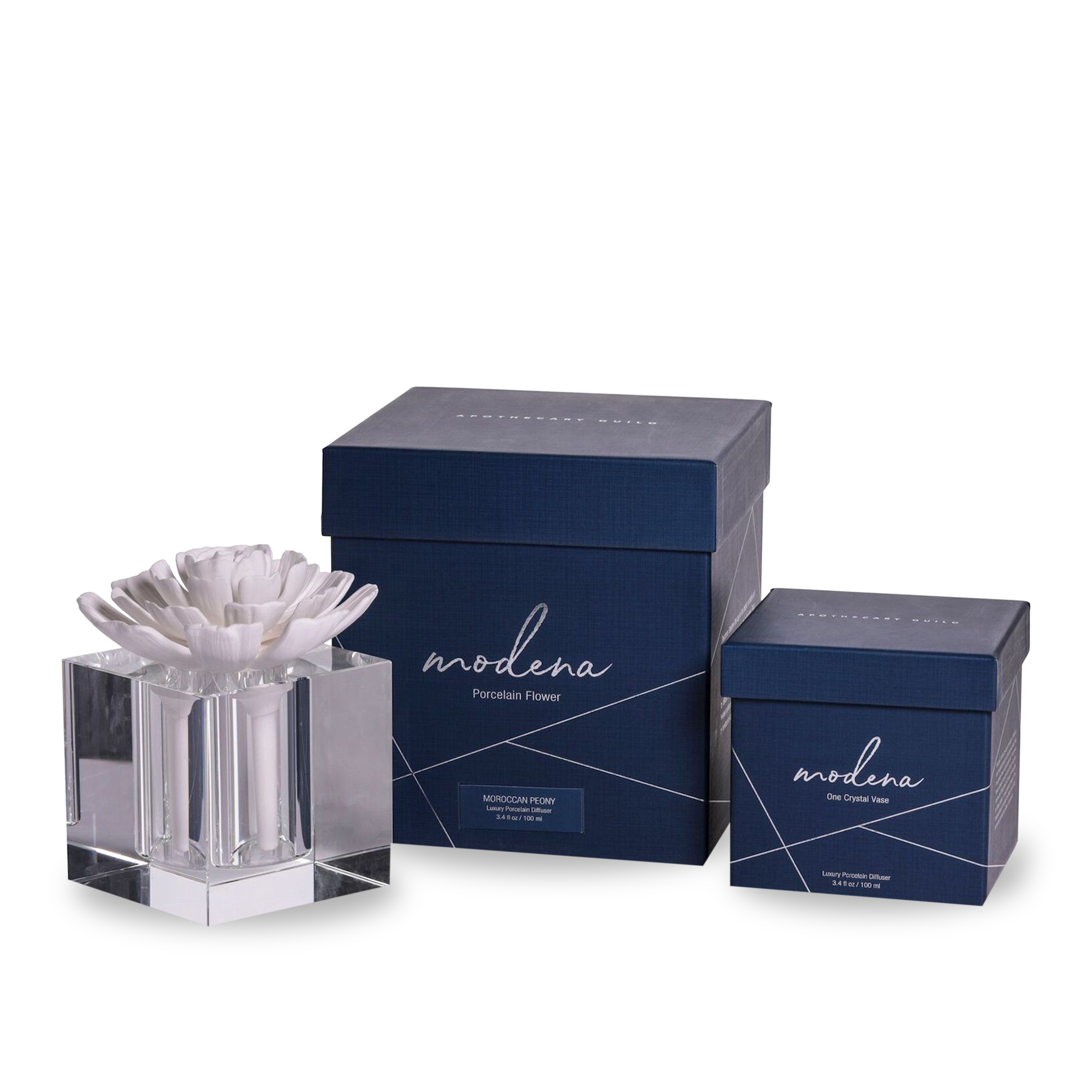 The Modena Crystal Diffuser is a subtle way to softly fragrance a room all day.