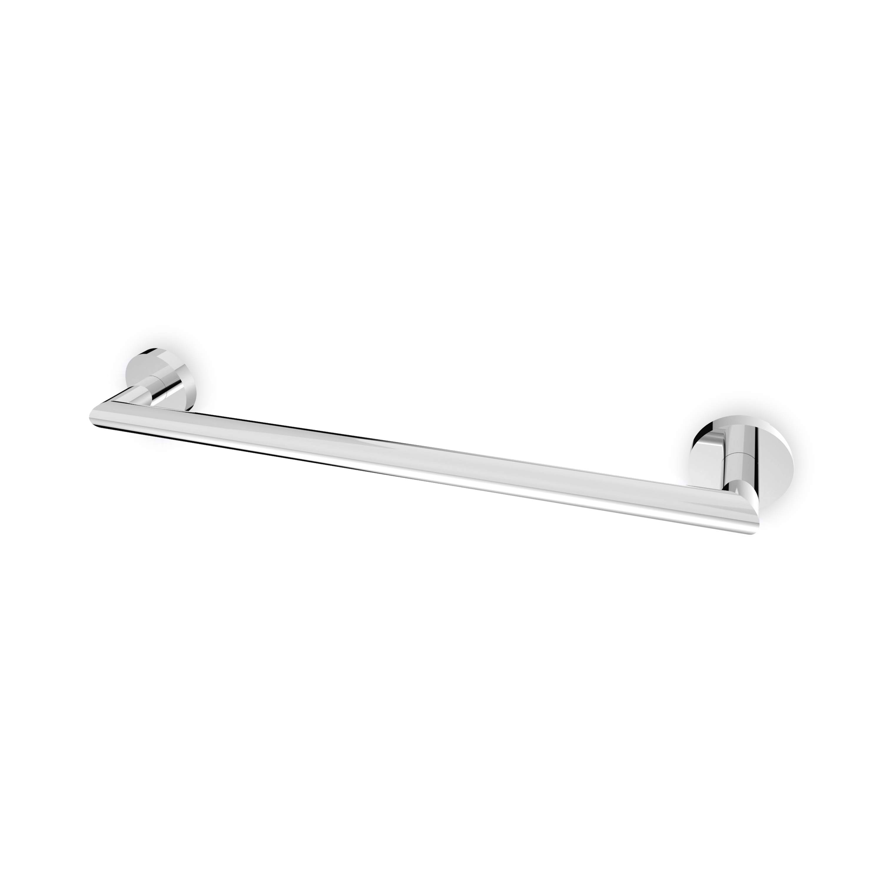 A cylindrical towel bar available in 18" or 24" lengths.
