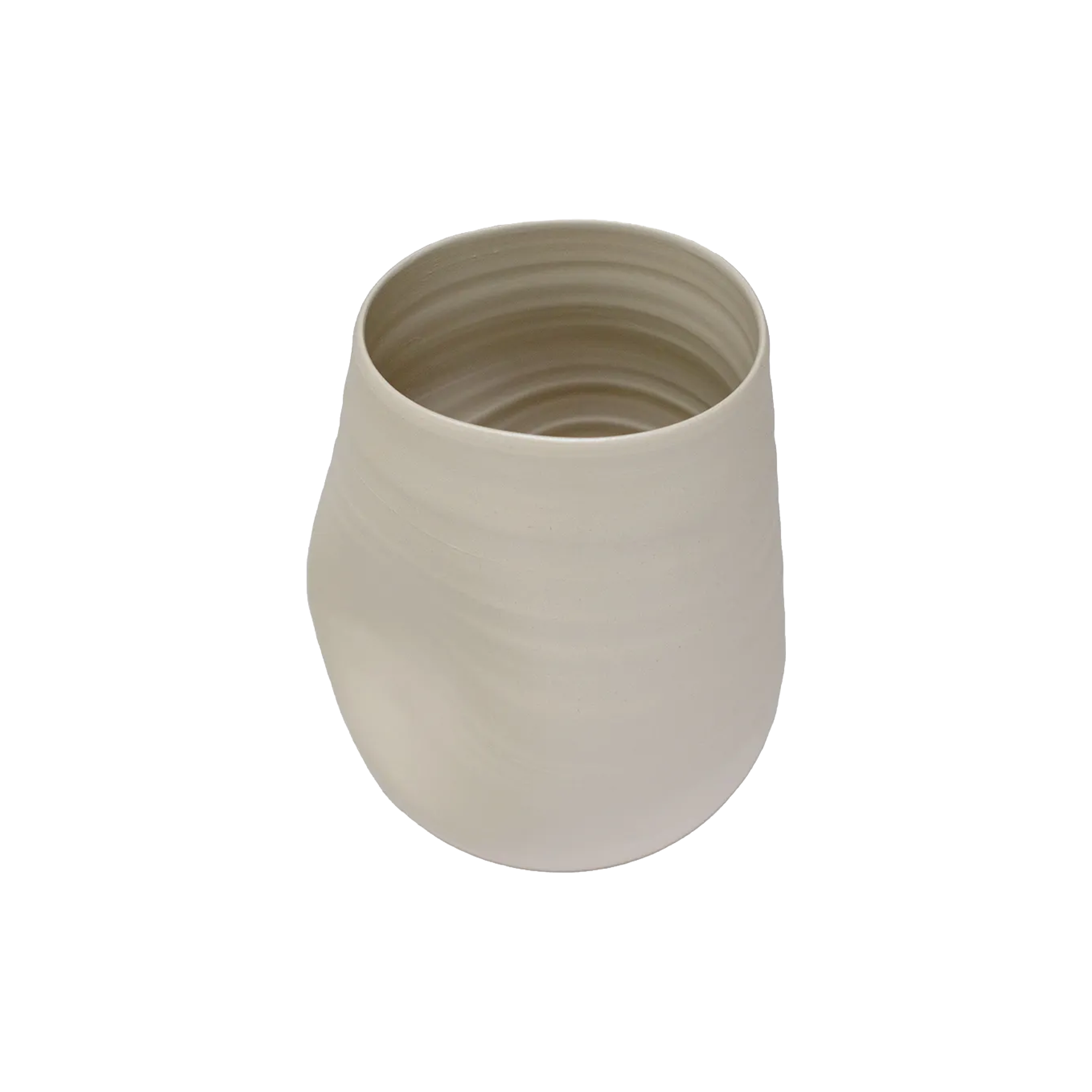 Sculpted Ceramic Short Vase