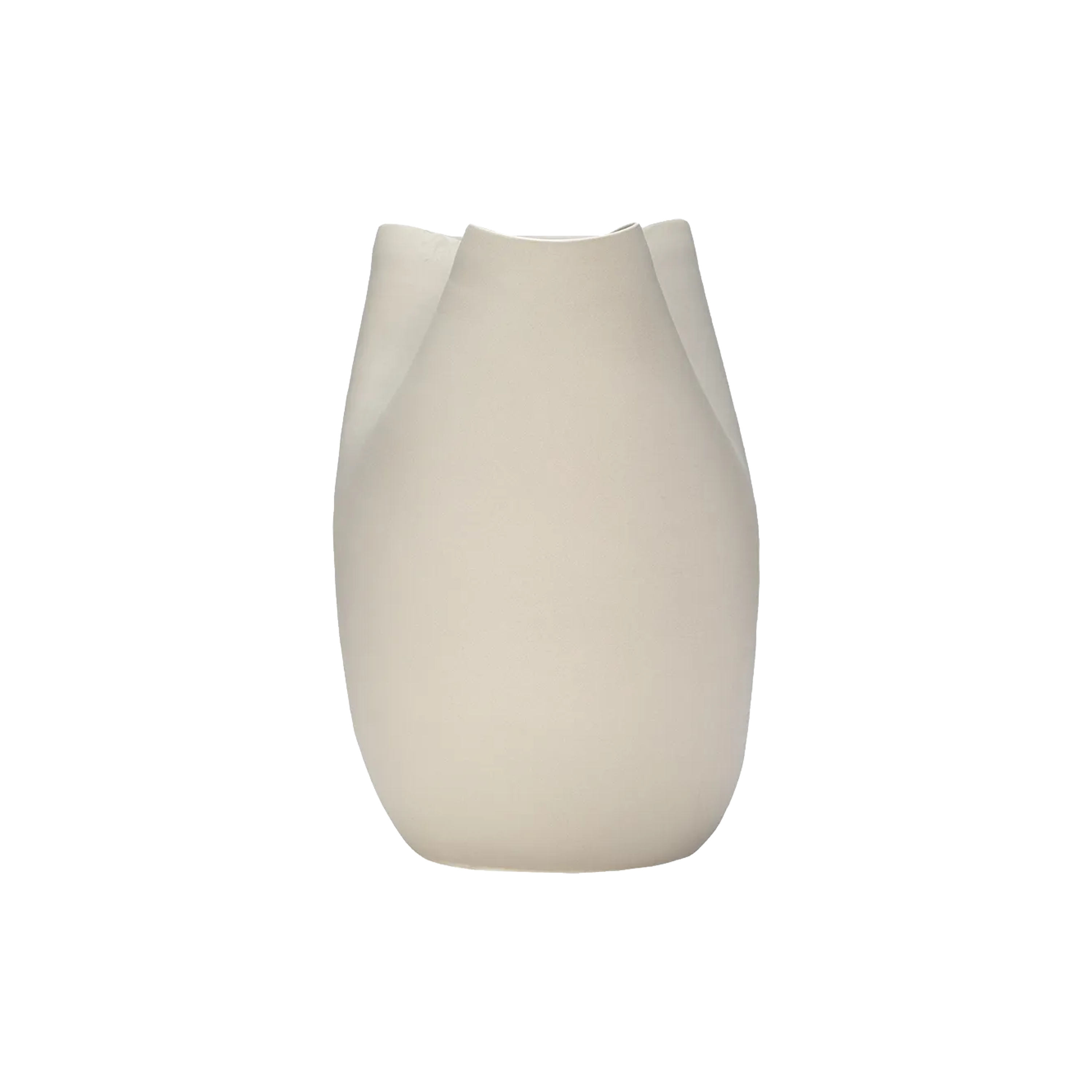 Sculpted Ceramic Wide Vase