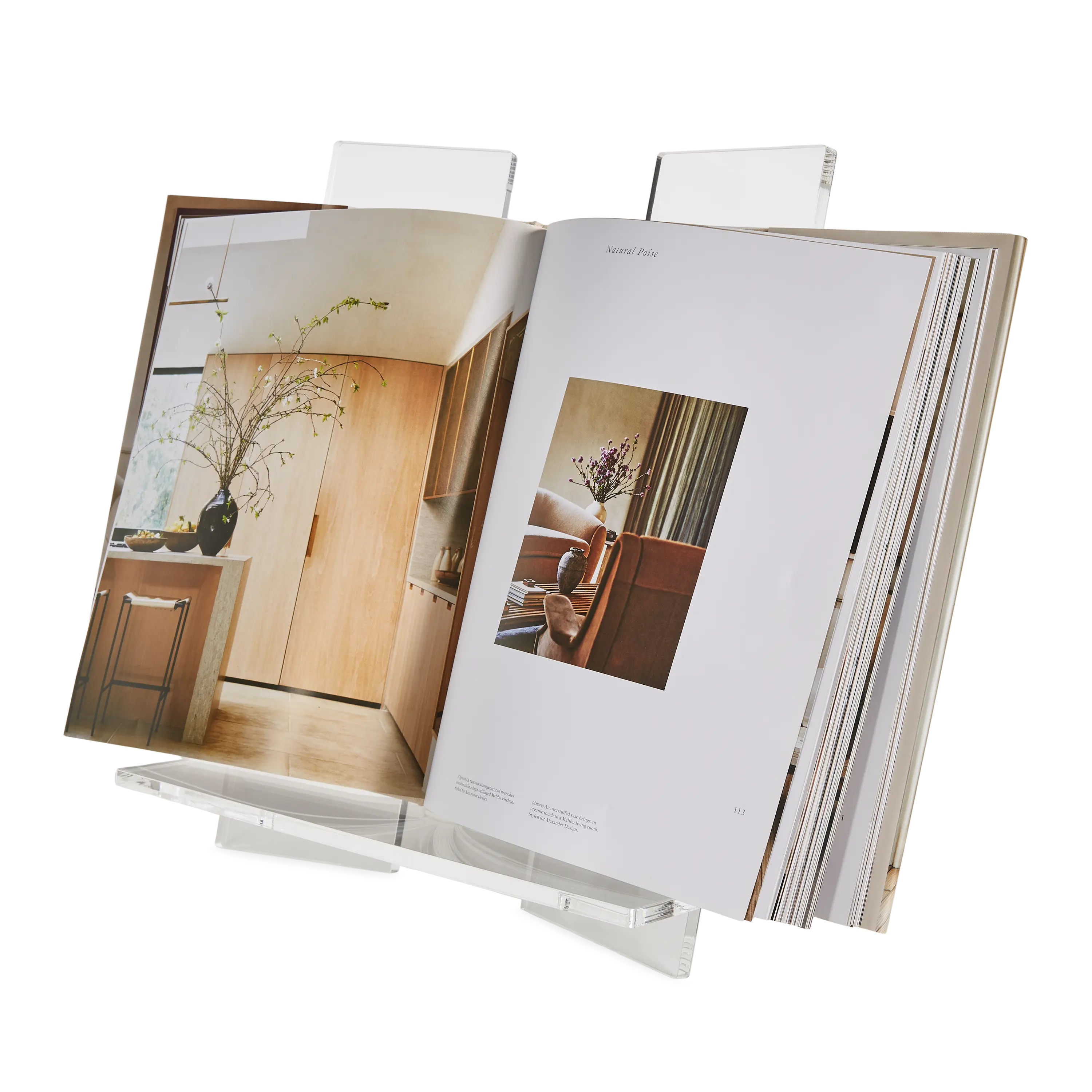 Lucite Vertical Book Stand