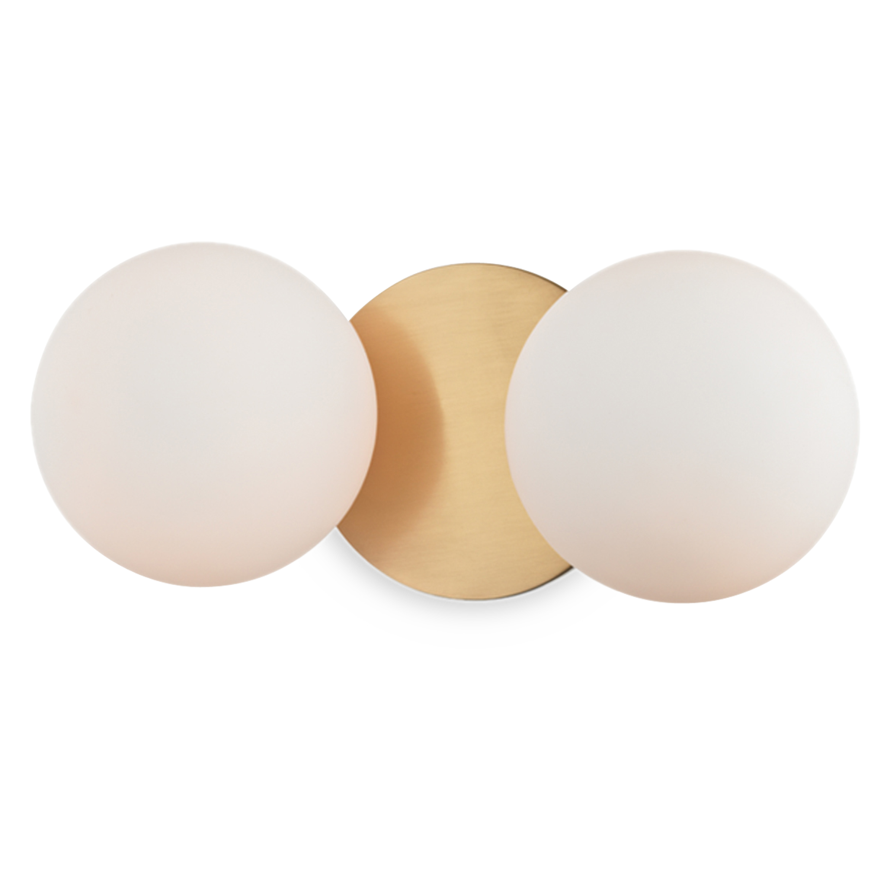 Baird Double Wall Light - Aged Brass
