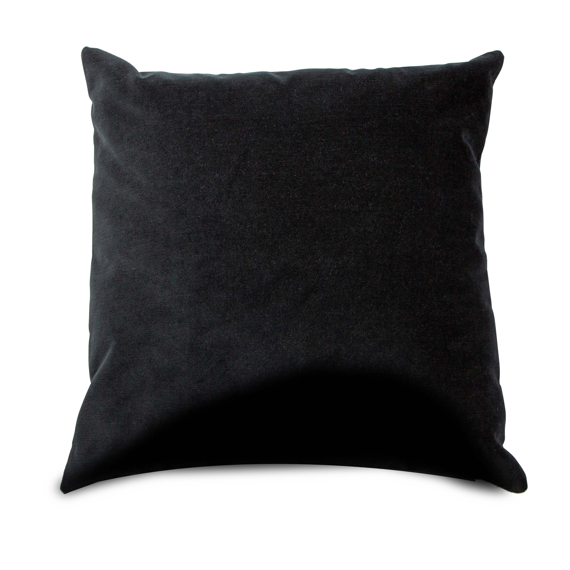 An elegant velvet pillow with gentle striation that creates subtle dimensions.