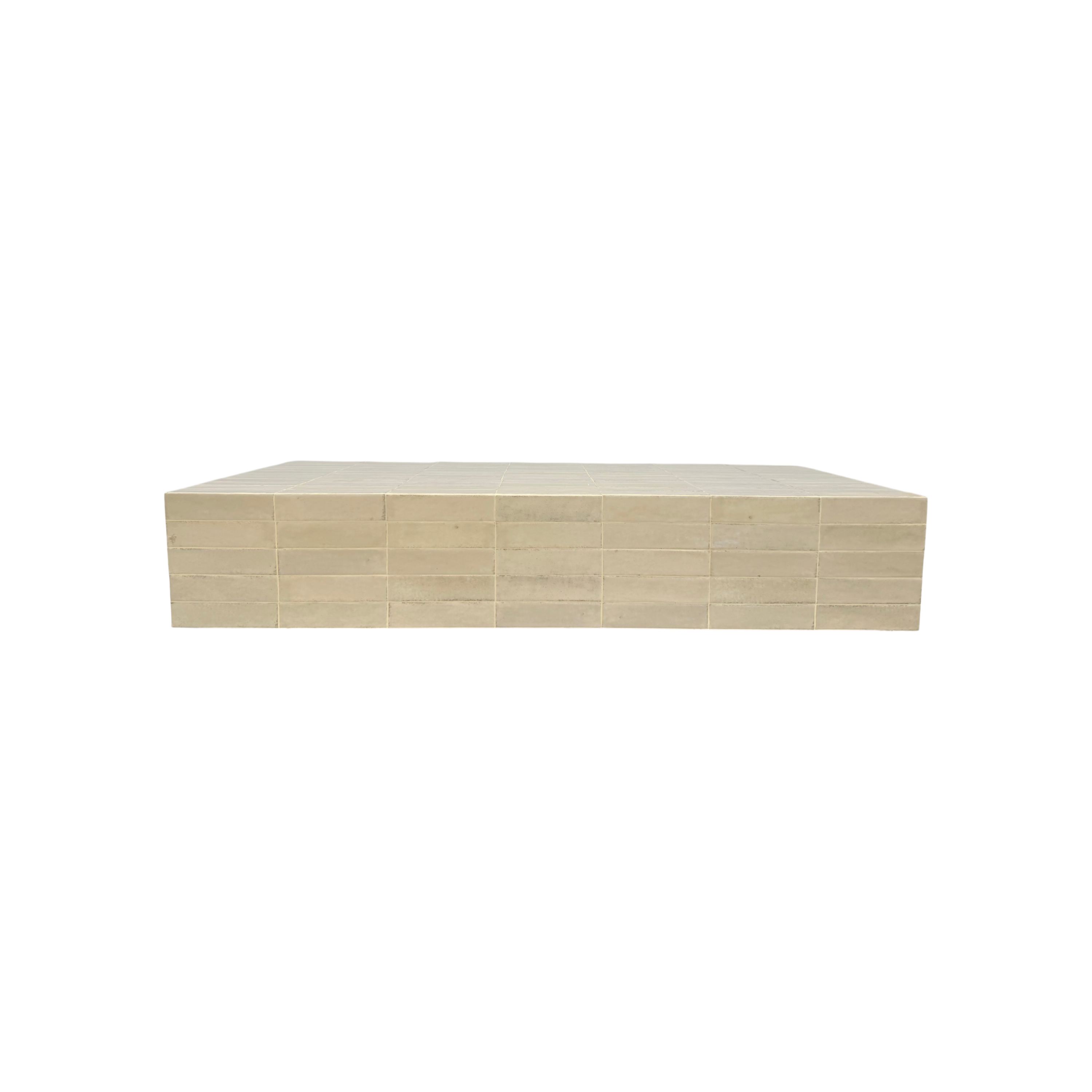 Bloom Coffee Table in Ivory is a rectangular coffee table.