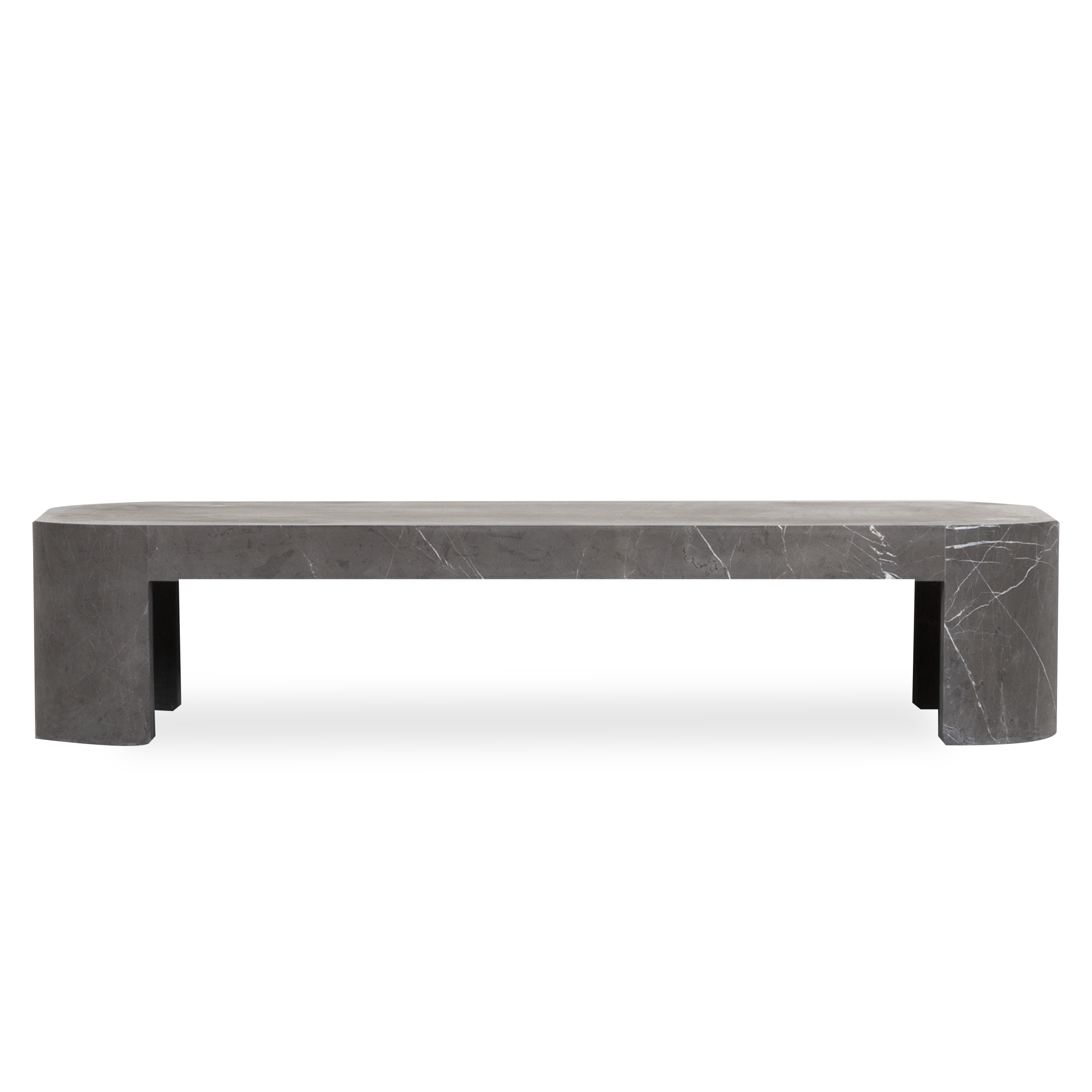 Inspired by iconic designs of the 1970s from celebrated mid-century designers Mario Bellini and Carlo Scarpa, the Shift Rectangular Coffee Table is defined by its bold use of scale