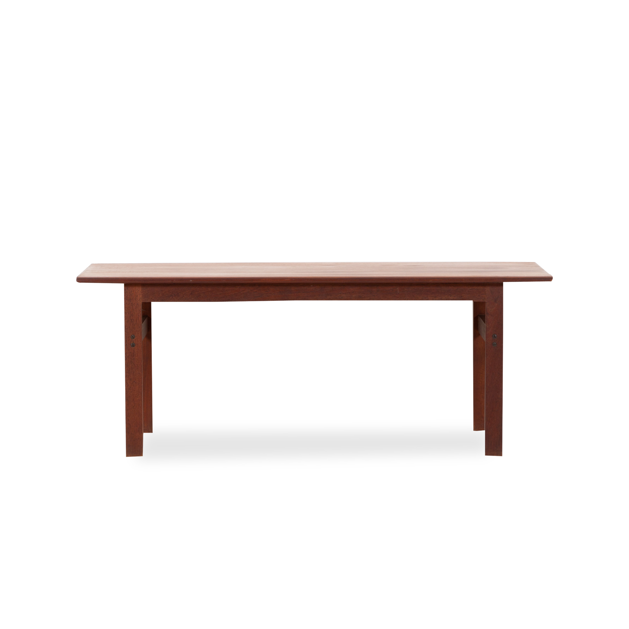 Displaying finely crafted details, this vintage coffee table was designed by Illum Wikkelso for Niels Eilersen, circa 1960s.