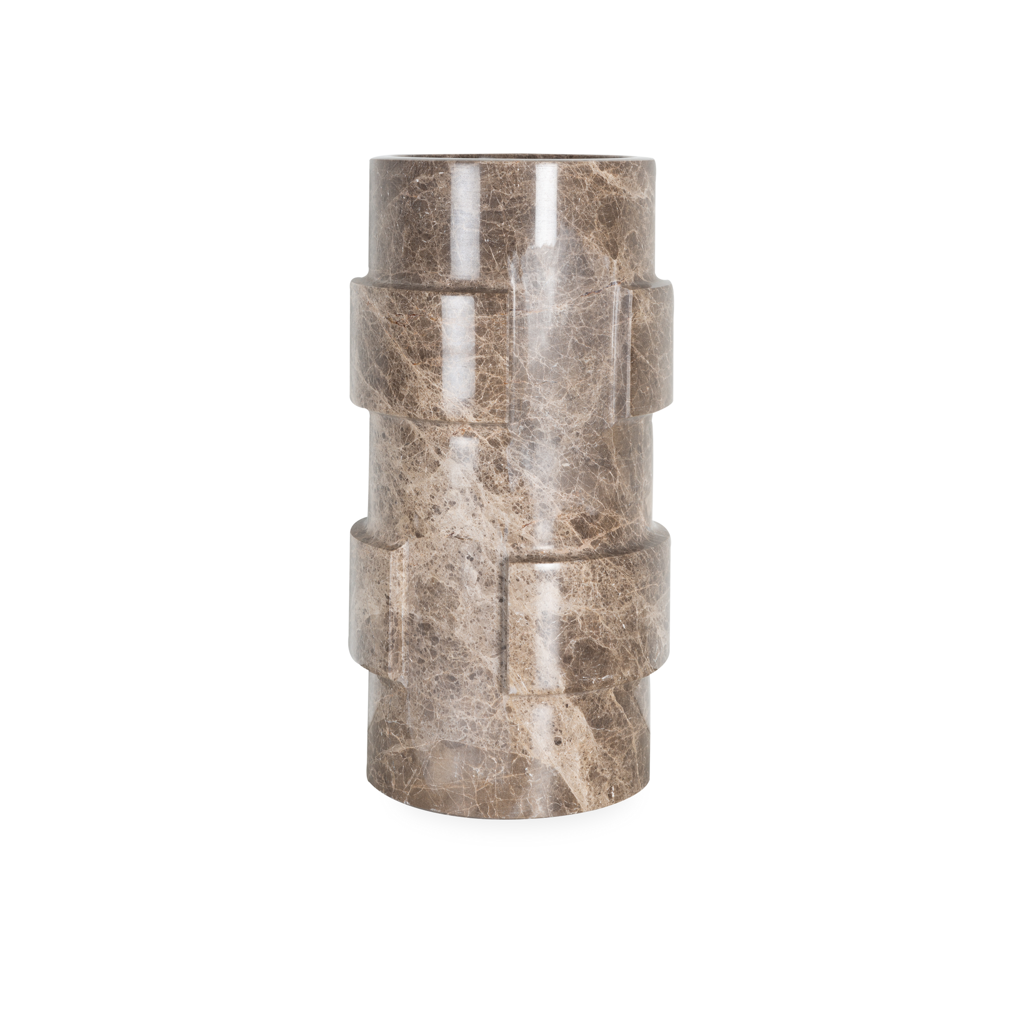 Marble Ridged Vase