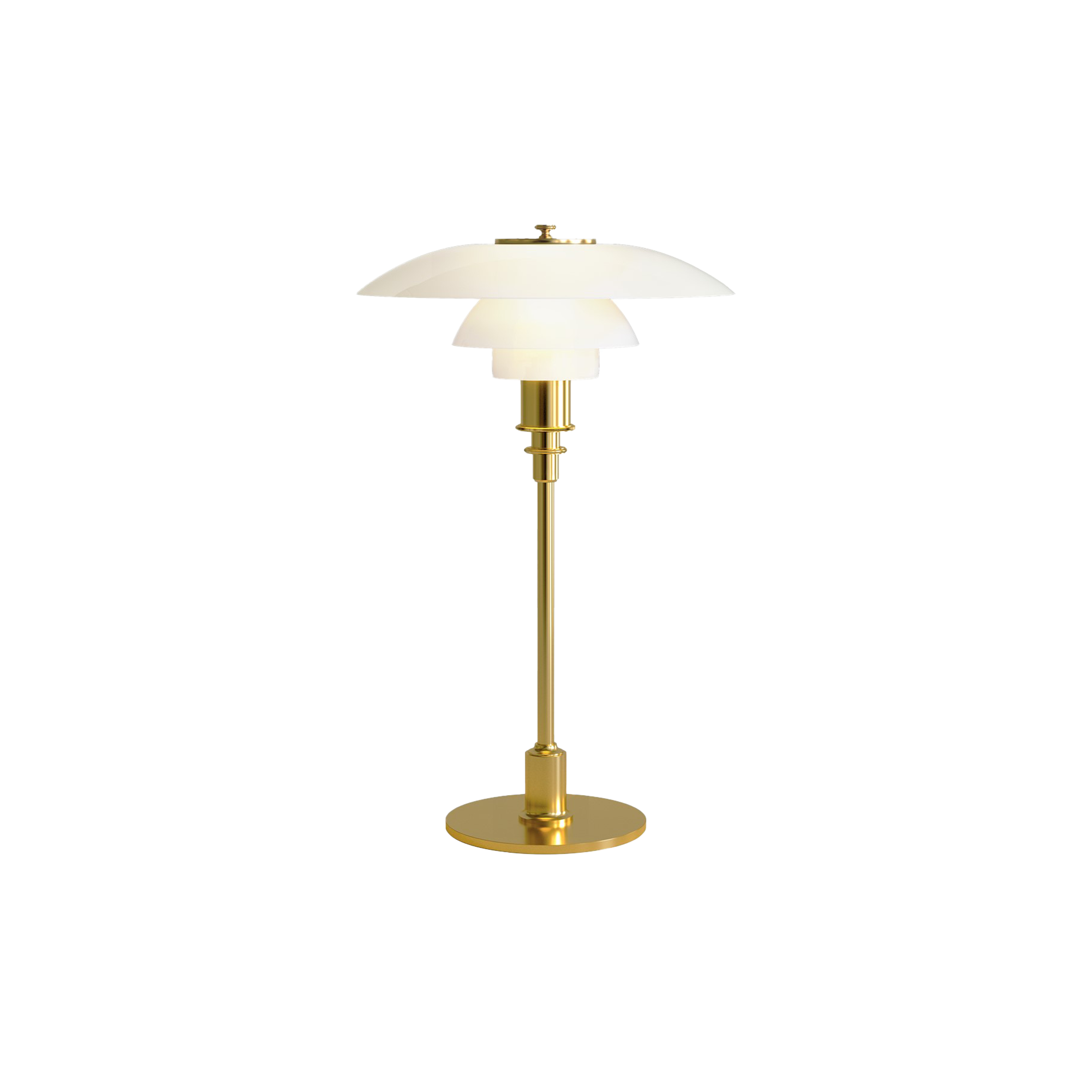 Designed by Poul Henningsen, the PH 3/2 Table Lamp is an icon of Danish design.