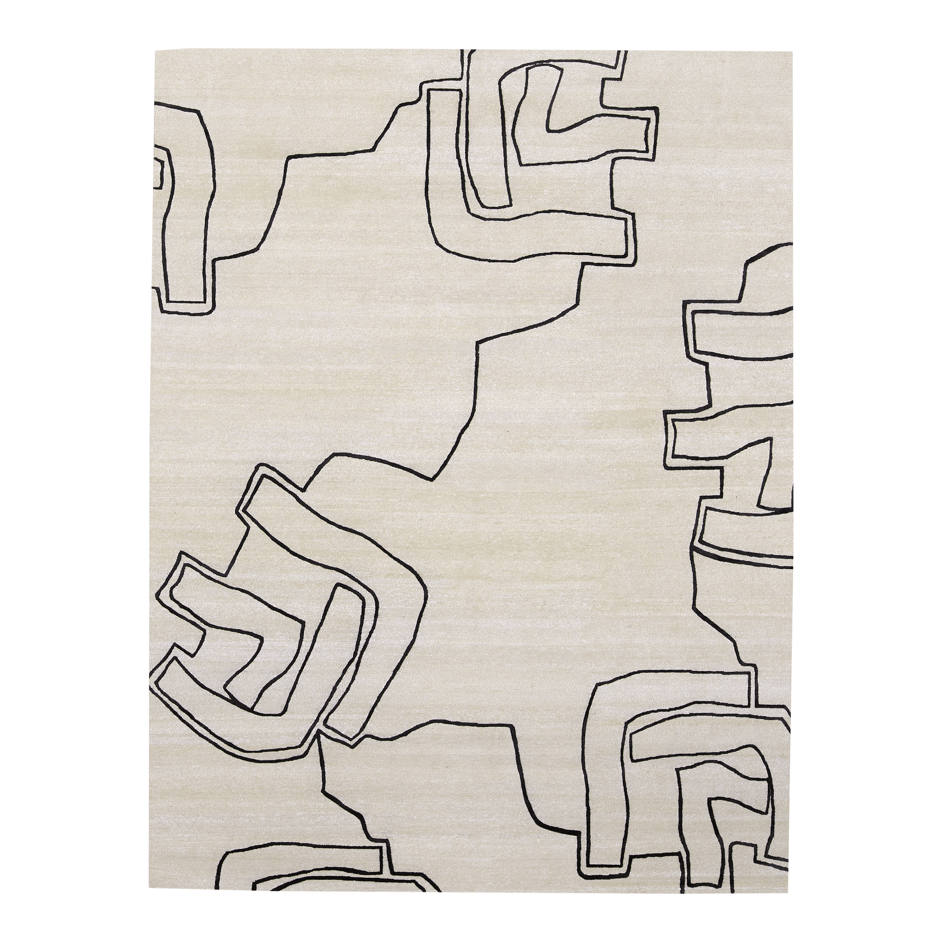 Inspired by works of Spanish Modernist sculpture, the Spanish Sculpture Collection explores geometric and abstract forms within the constructs of a rug.