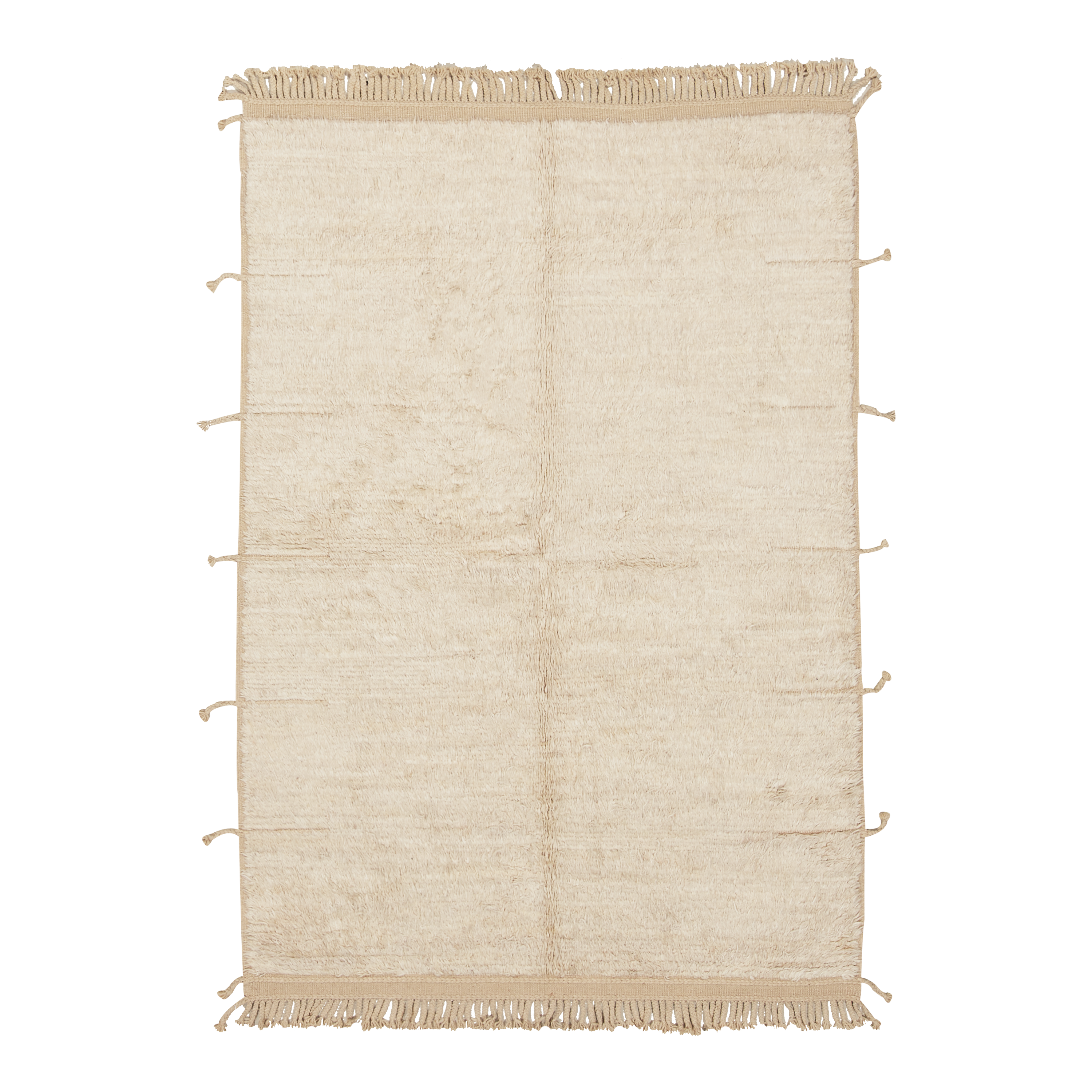 Characterized by its low pile and subtle sheen, the Kashkuli Revisited Collection features simplified and geometric designs.