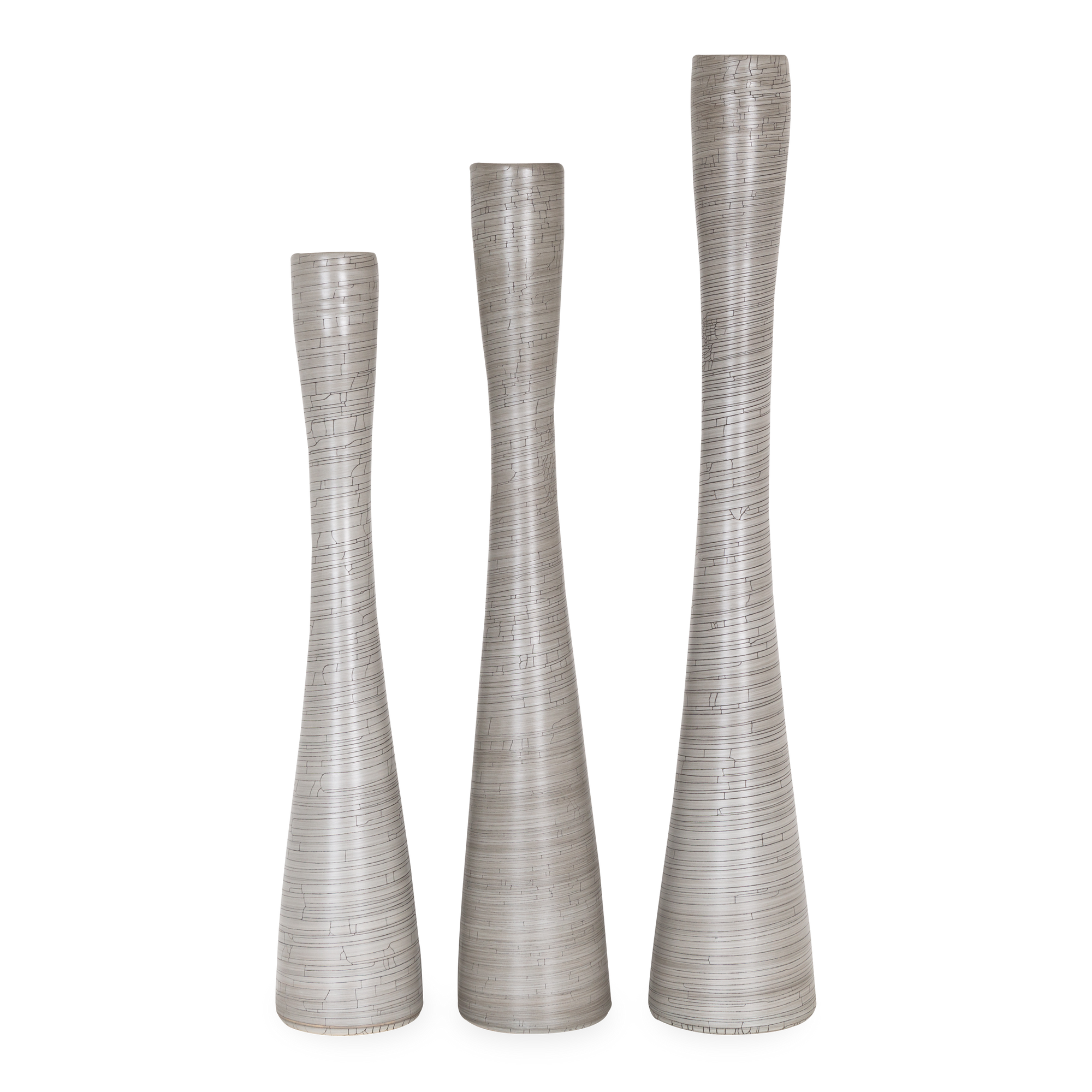 Crackle Flute Vase
