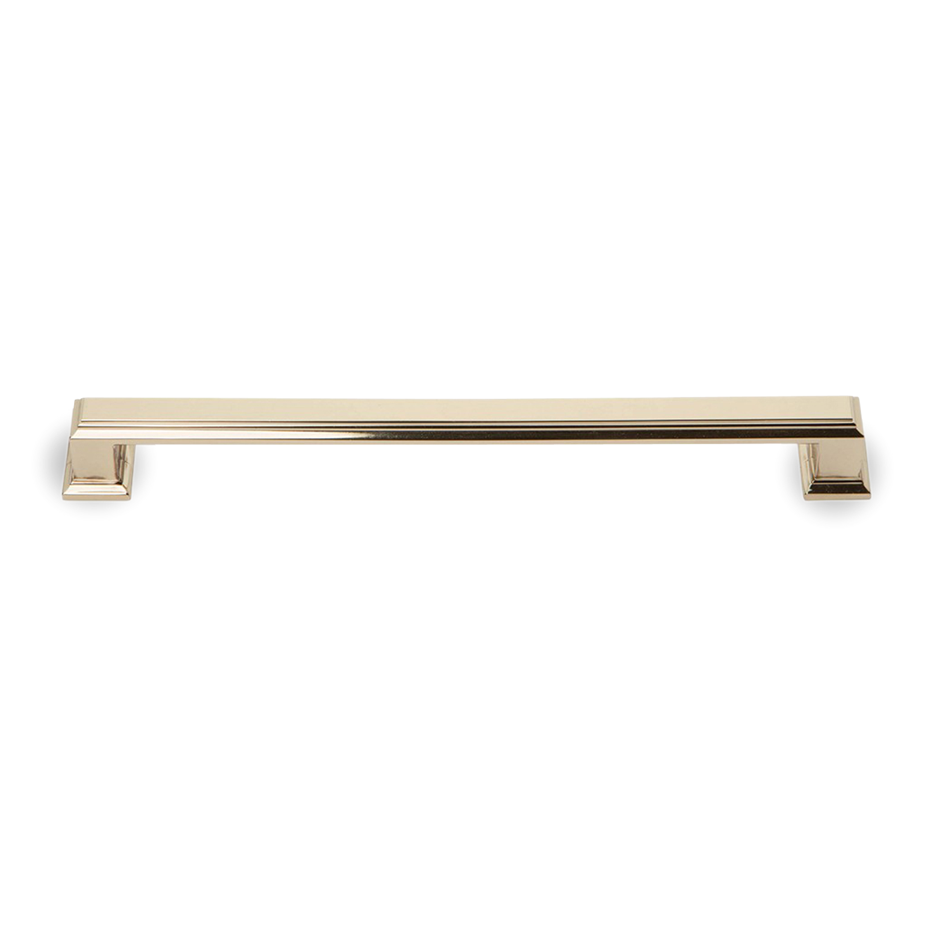 A traditional pull with ridge detailing.