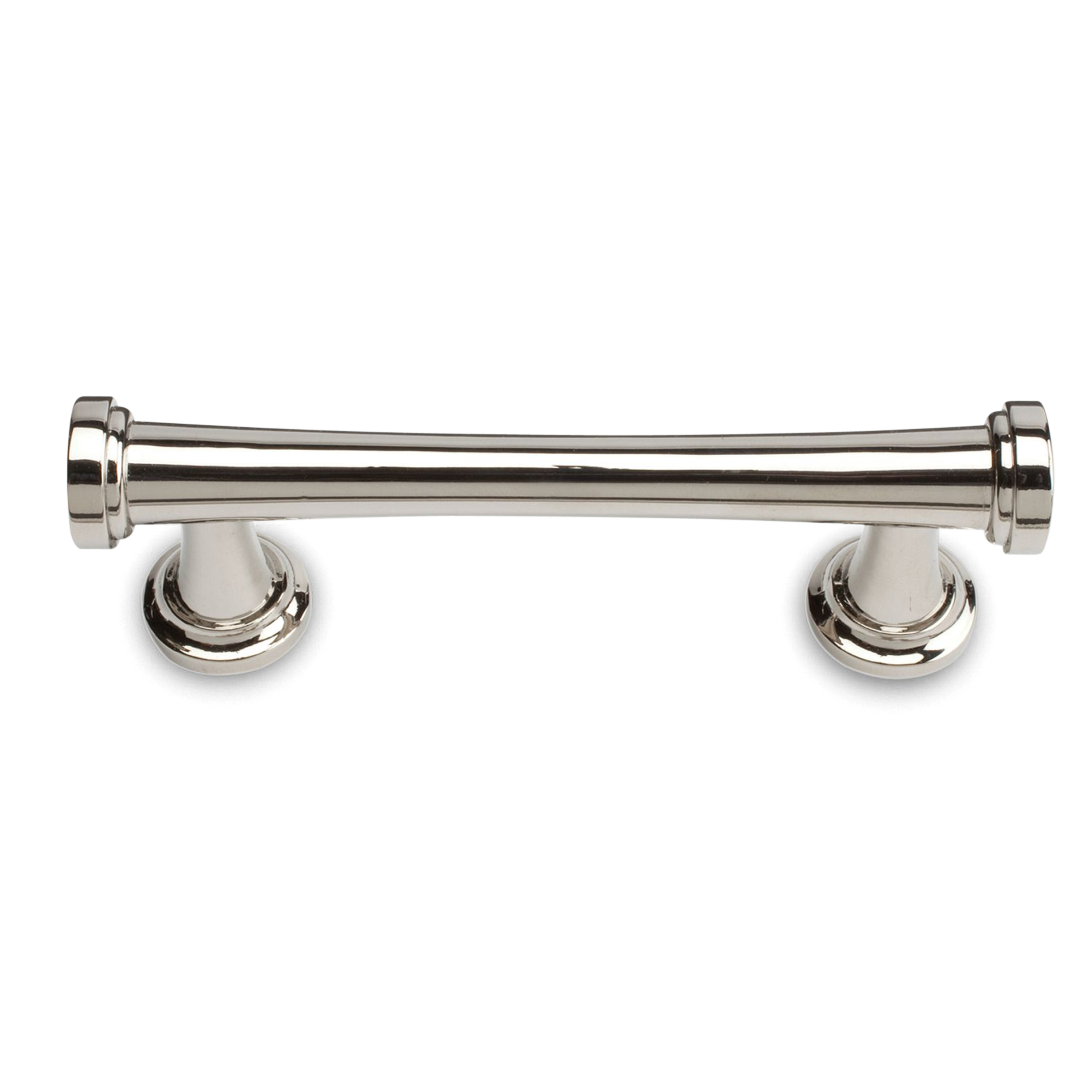 A simple contemporary pull with ring detailing.