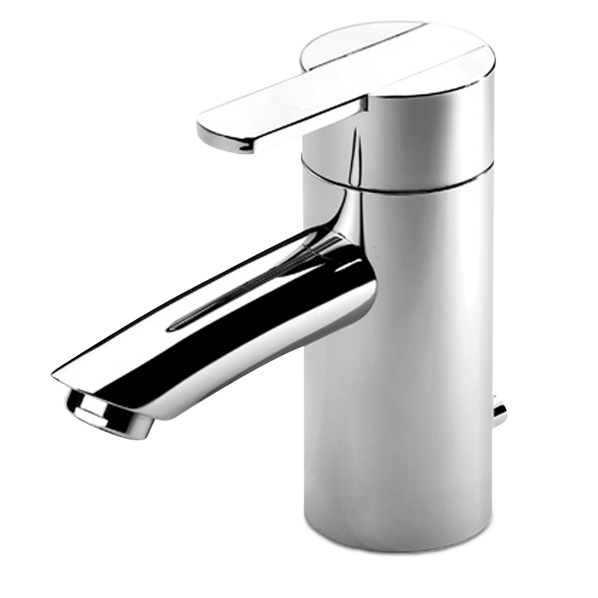 The Samuel Heath Xenon Faucet is a single-hole faucet with one gently curved lever handle.
