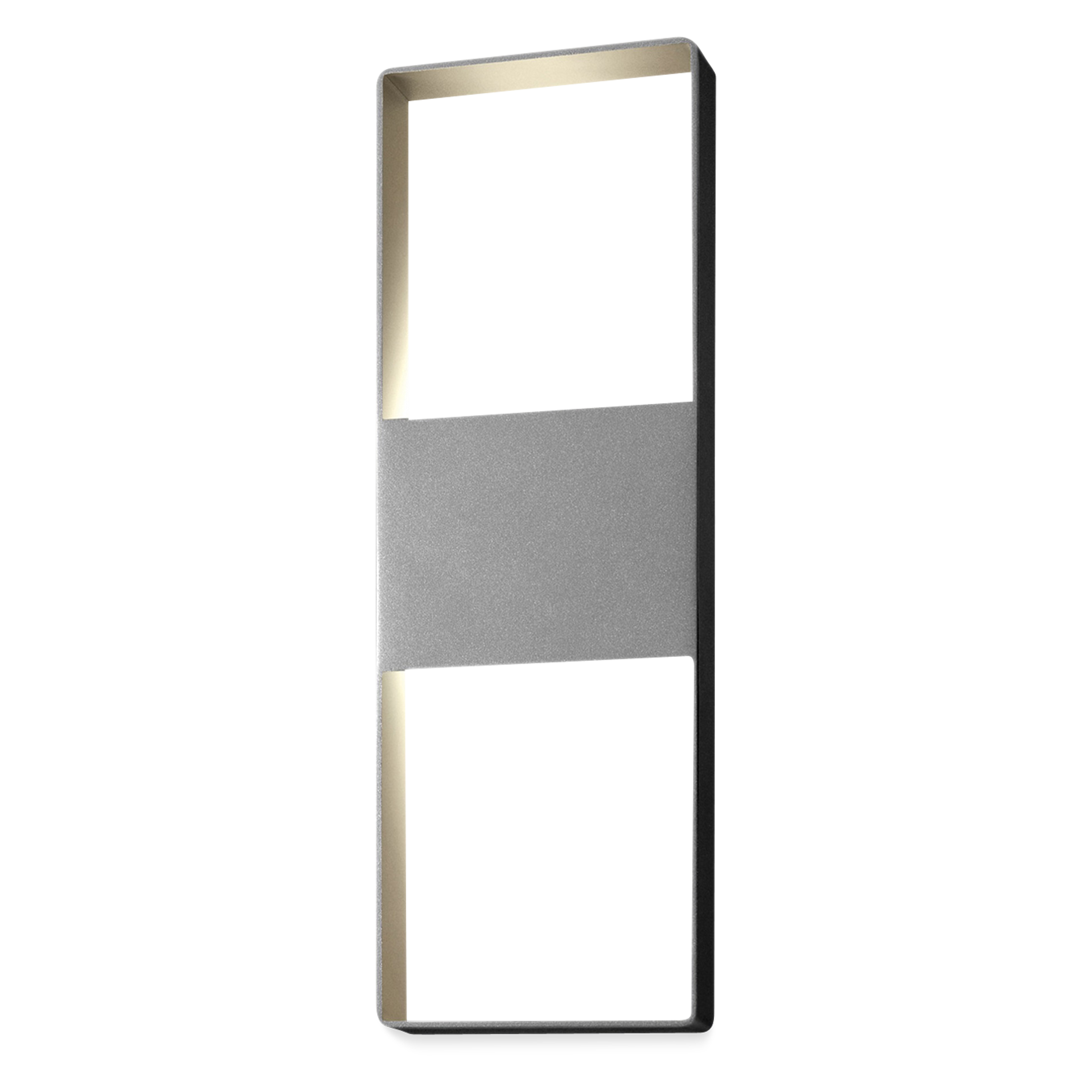 Framed LED radiance is internally directed and reflected to illuminate indoor or outdoor surfaces.