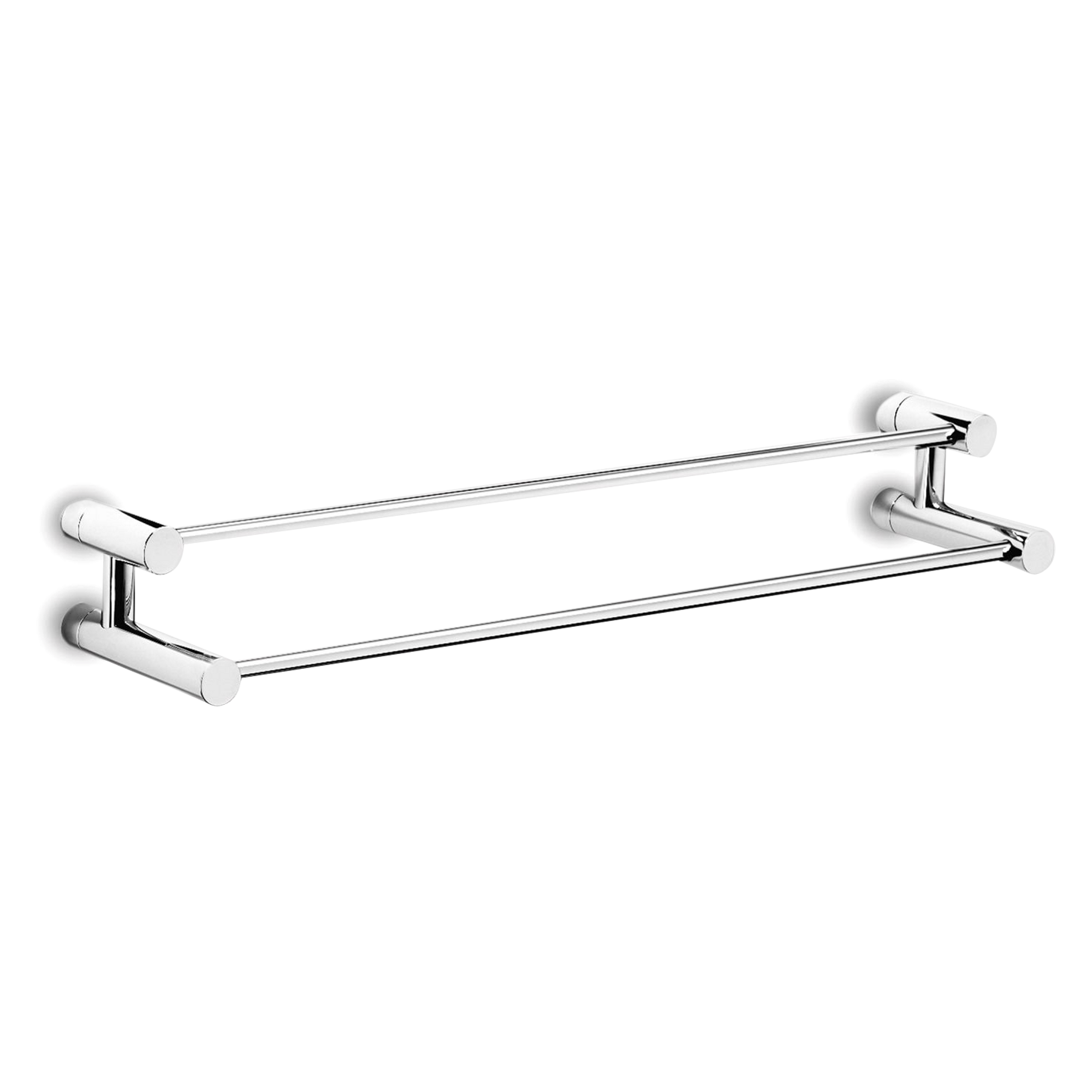 Minimalist and modern, the functional Xenon Double Towel Bar has a flawless finish.