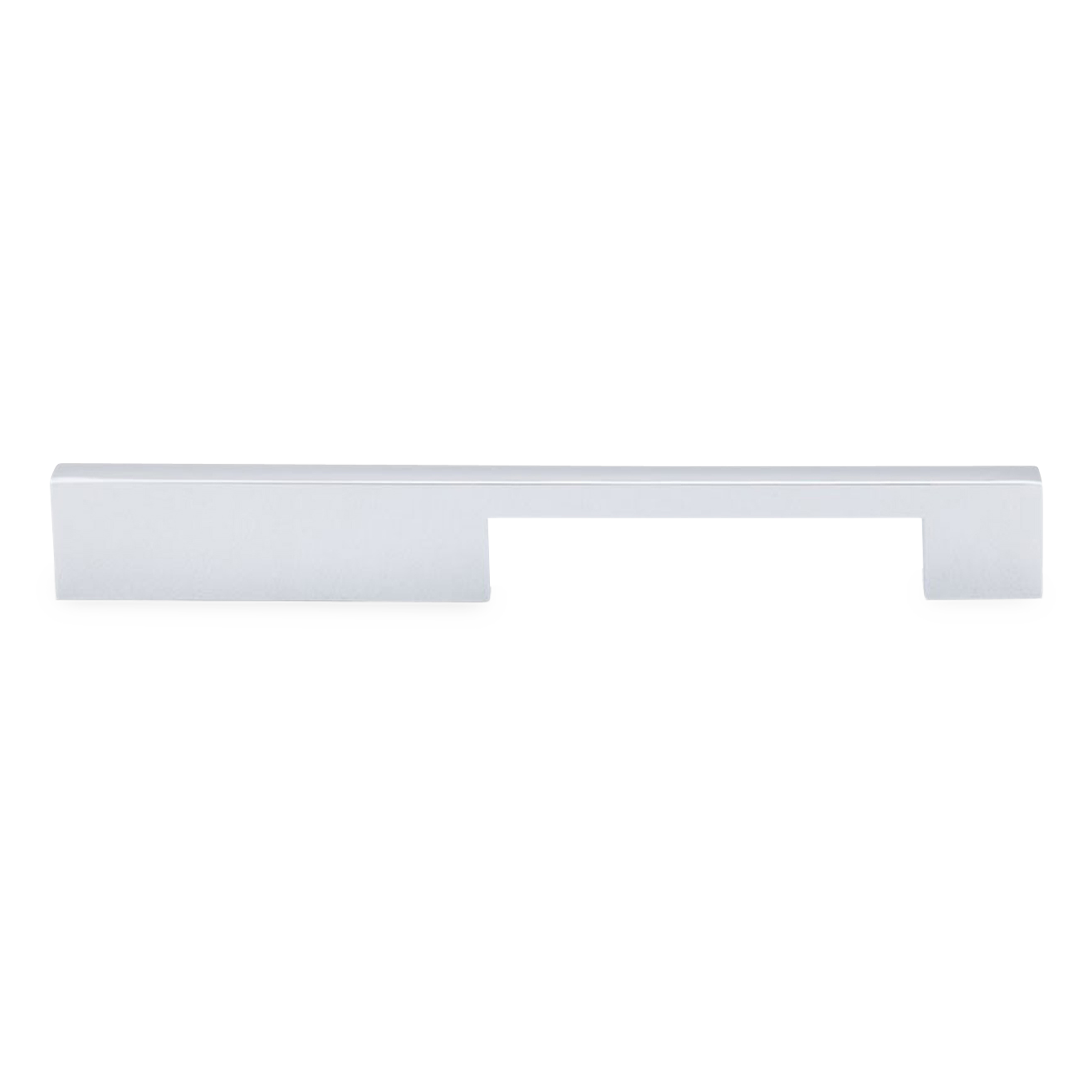A funky black pull with a rectangular cut out handle for a contemporary look and feel.