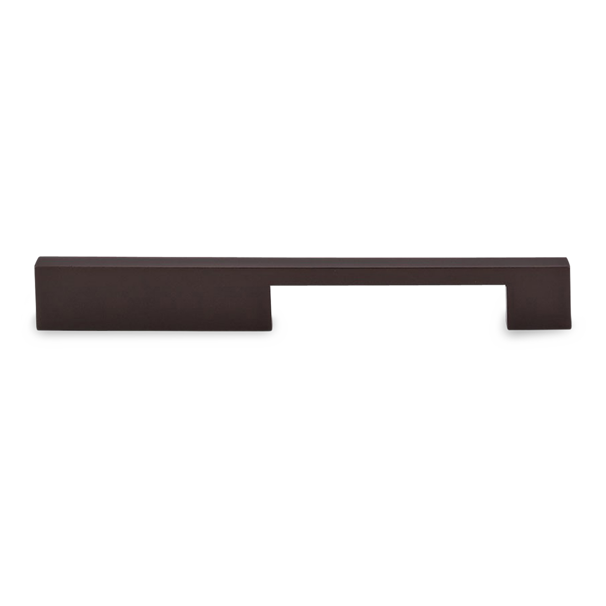 A funky black pull with a rectangular cut out handle for a contemporary look and feel.