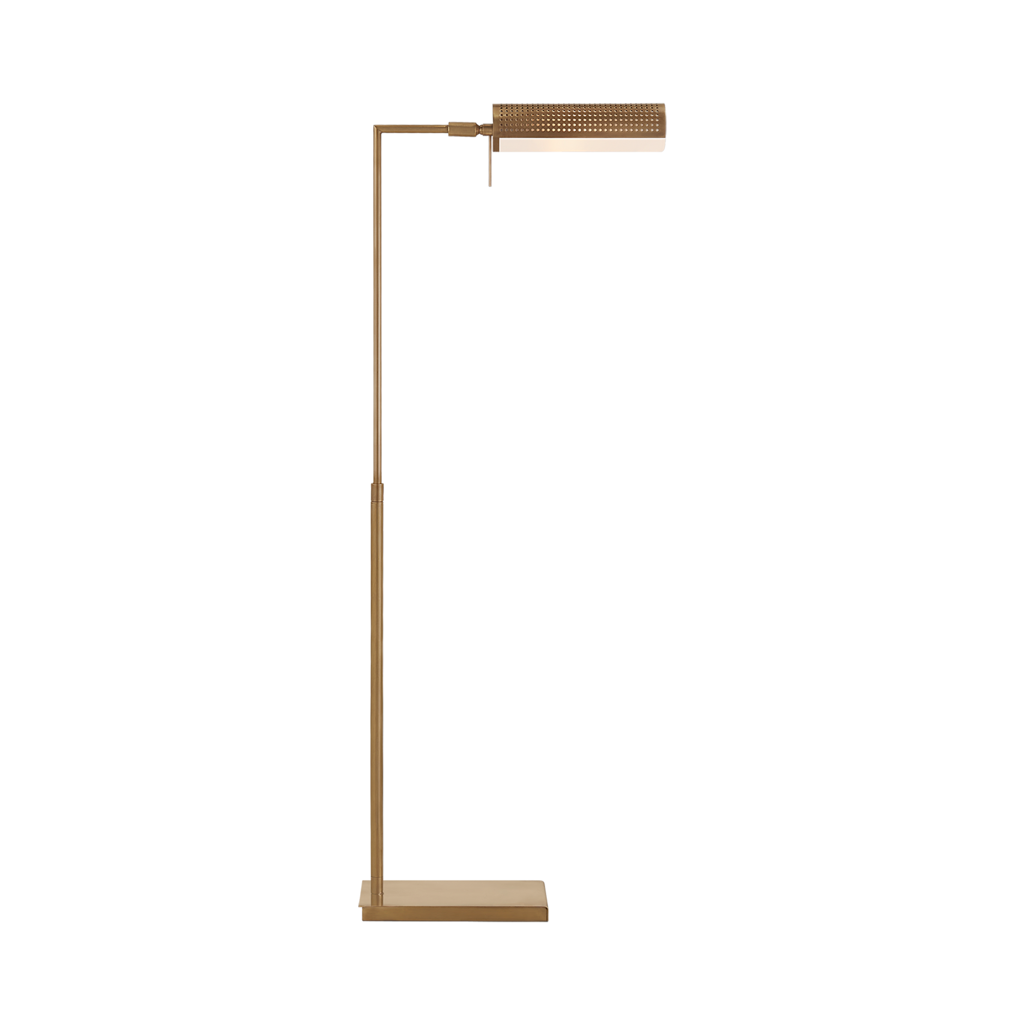The Precision Pharmacy Floor Light features a distinctive design and soulful vibe.
