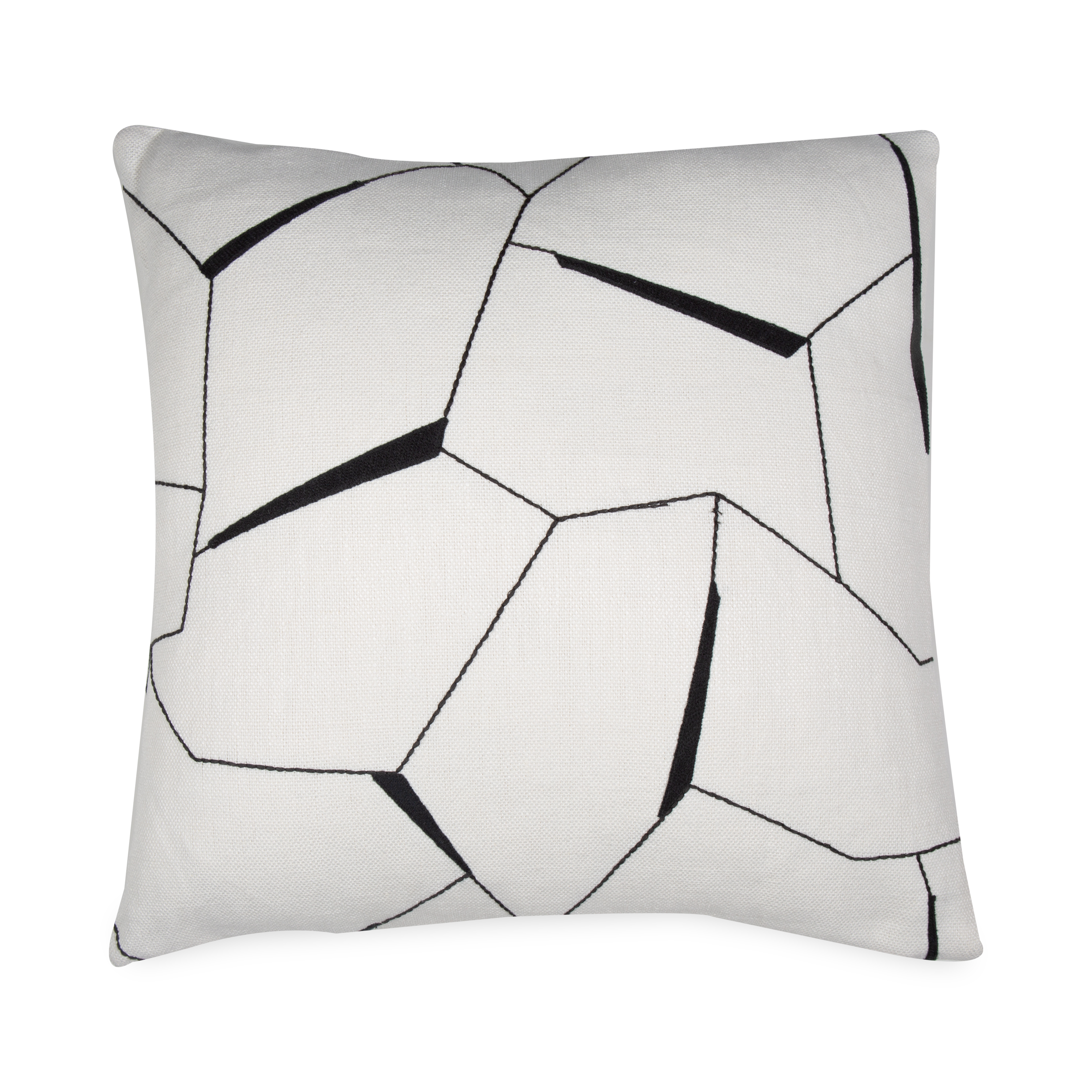 This Diverge Pillow features a geometric design to add character to a space.
