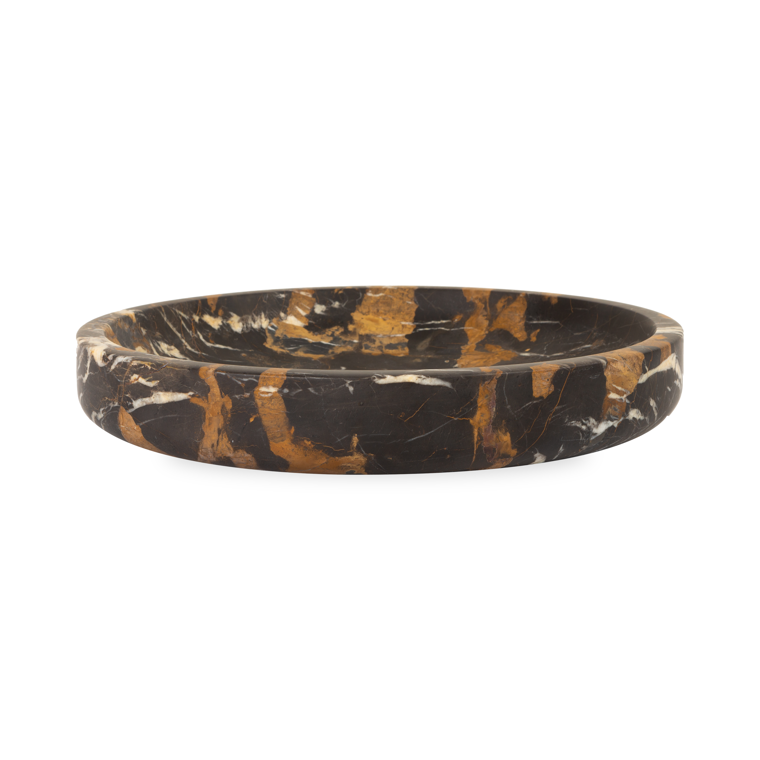 Provides elements of elegance and sophistication, the Honed Marble Bowl features rich brown and gold tones which brings warmth into your space.