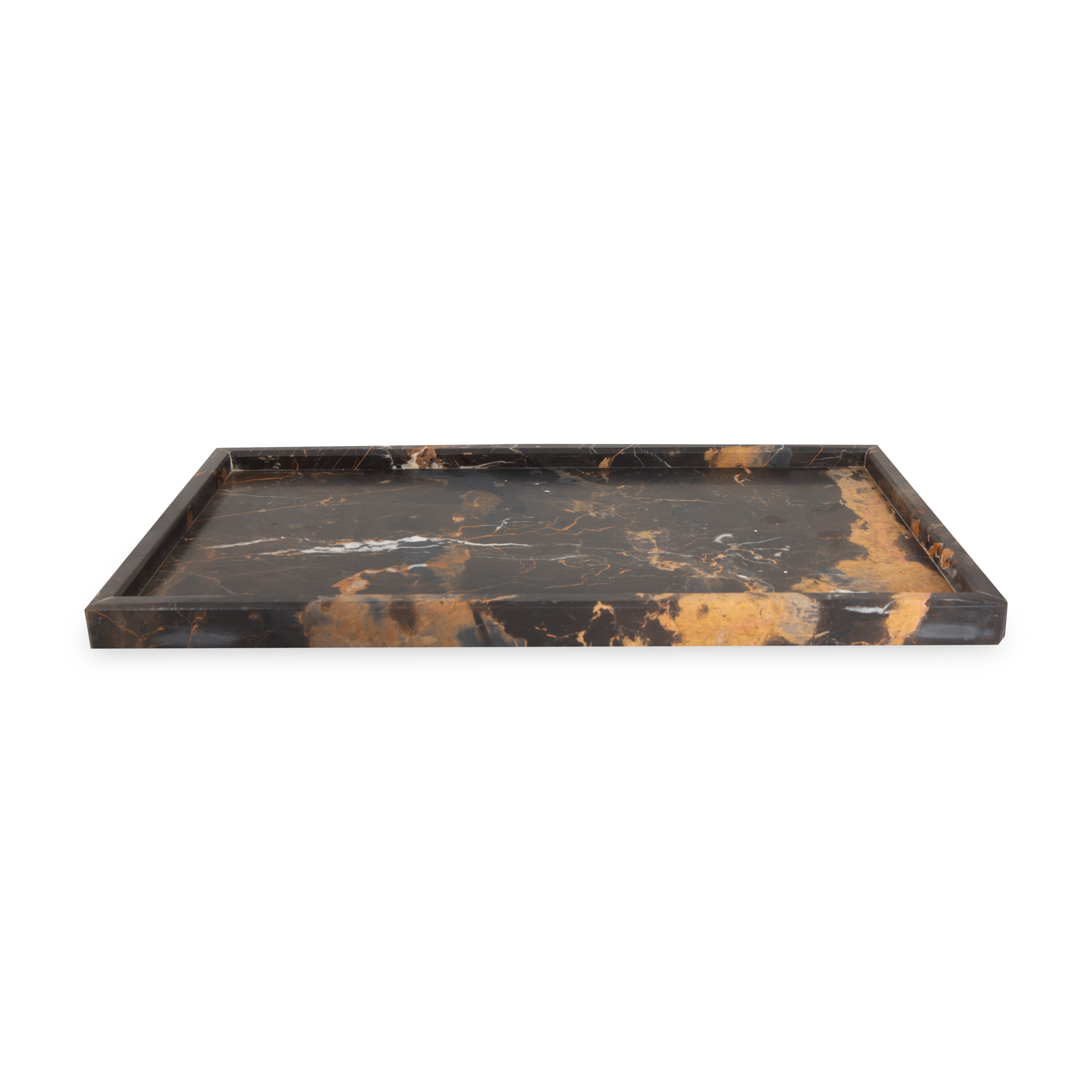 Honed Marble Tray is simple and sophisticated in design.