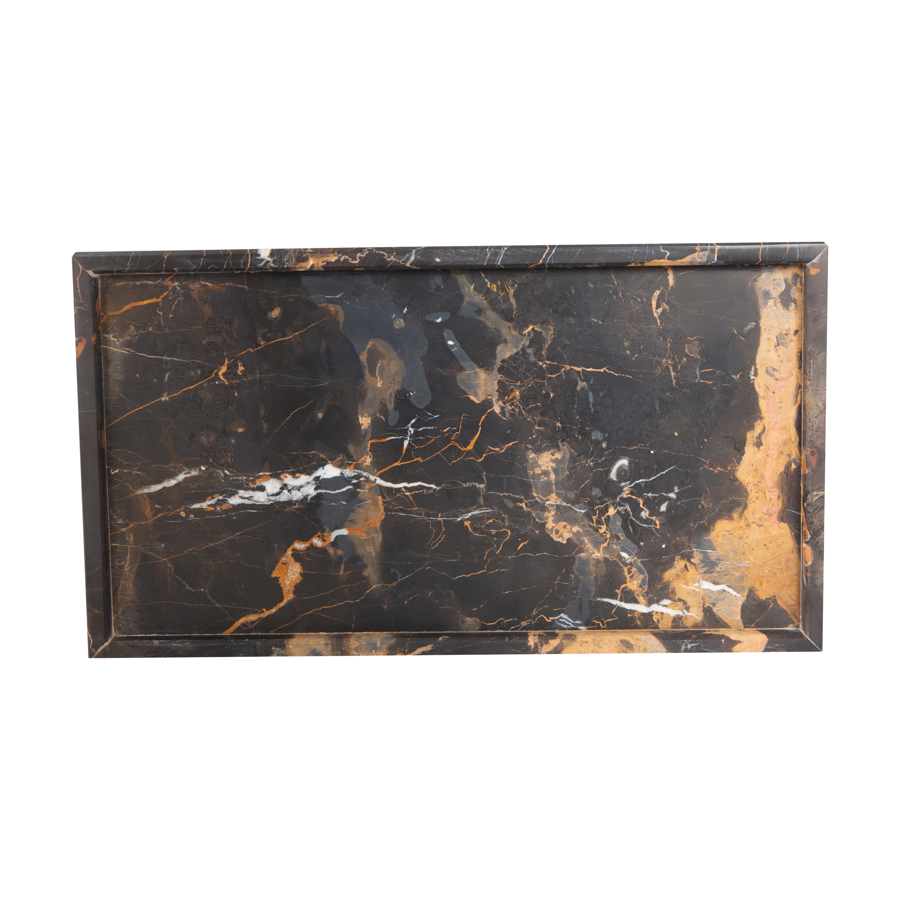 Honed Marble Tray is simple and sophisticated in design.