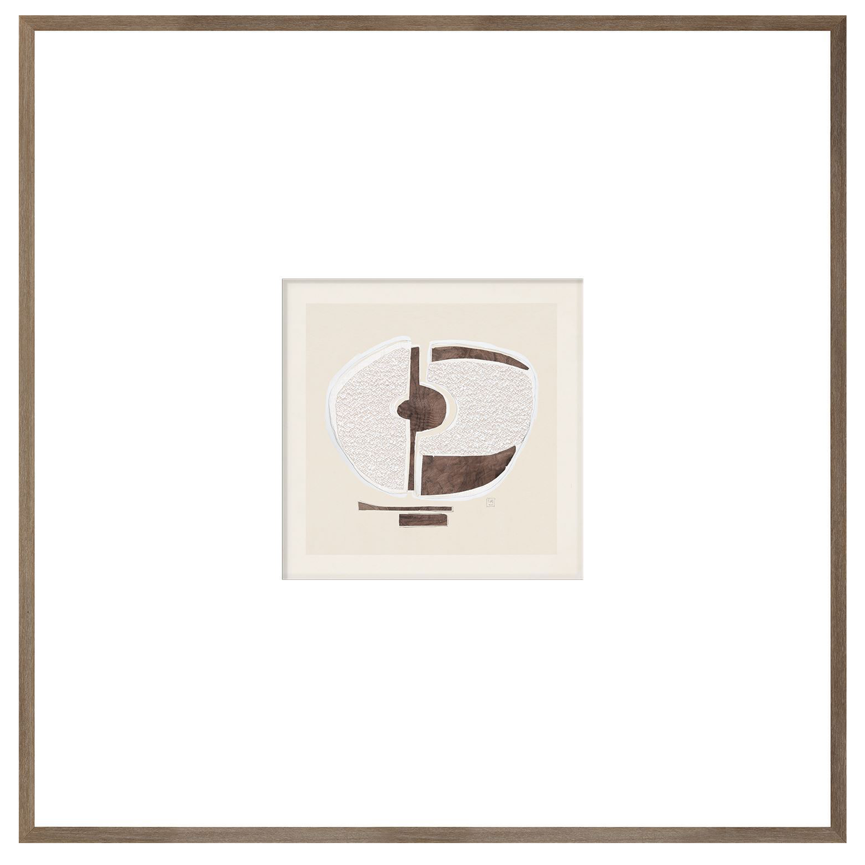 An ode to beauty in simplicity, the Textured Abstract II features a neutral palette and an assemblage of abstract forms that come together.