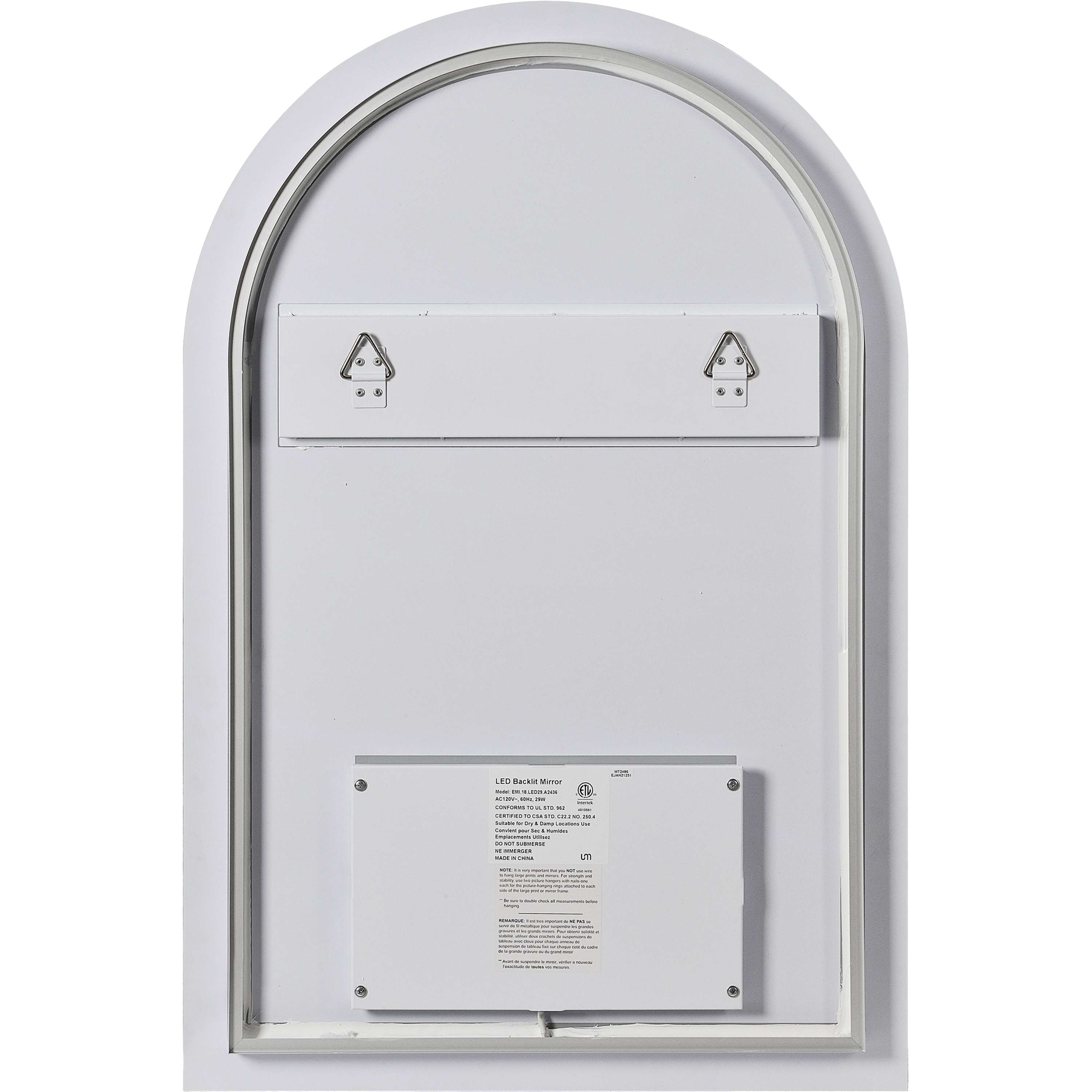Innovative, captivating and effortlessly elegant, the Illume Arched Mirror brings welcoming energy to any entryway or other home areas as it provides diffused light around its side