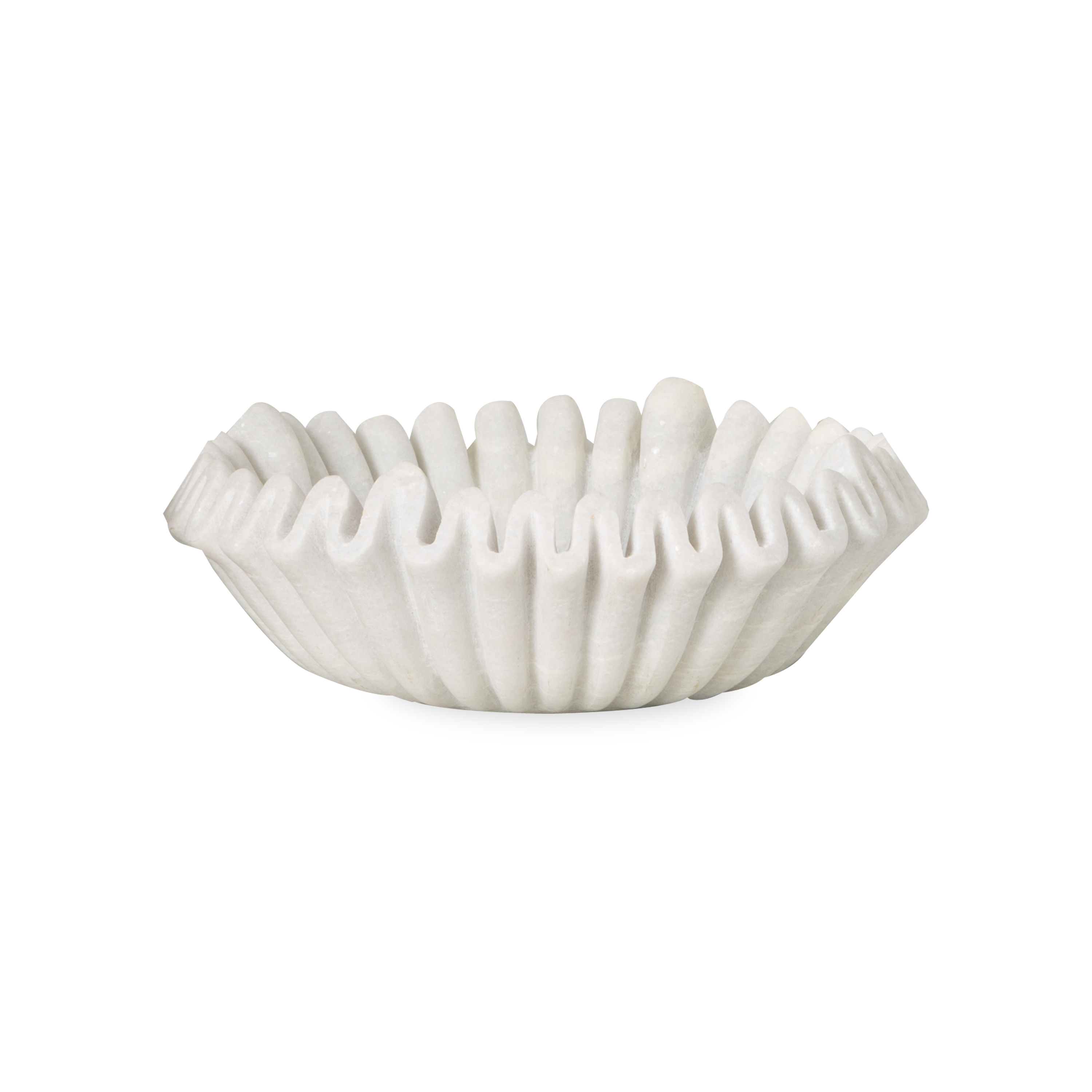 The perfect combination of classic materials and contemporary design, the Marble Ruffle Bowl is truly a unique piece.