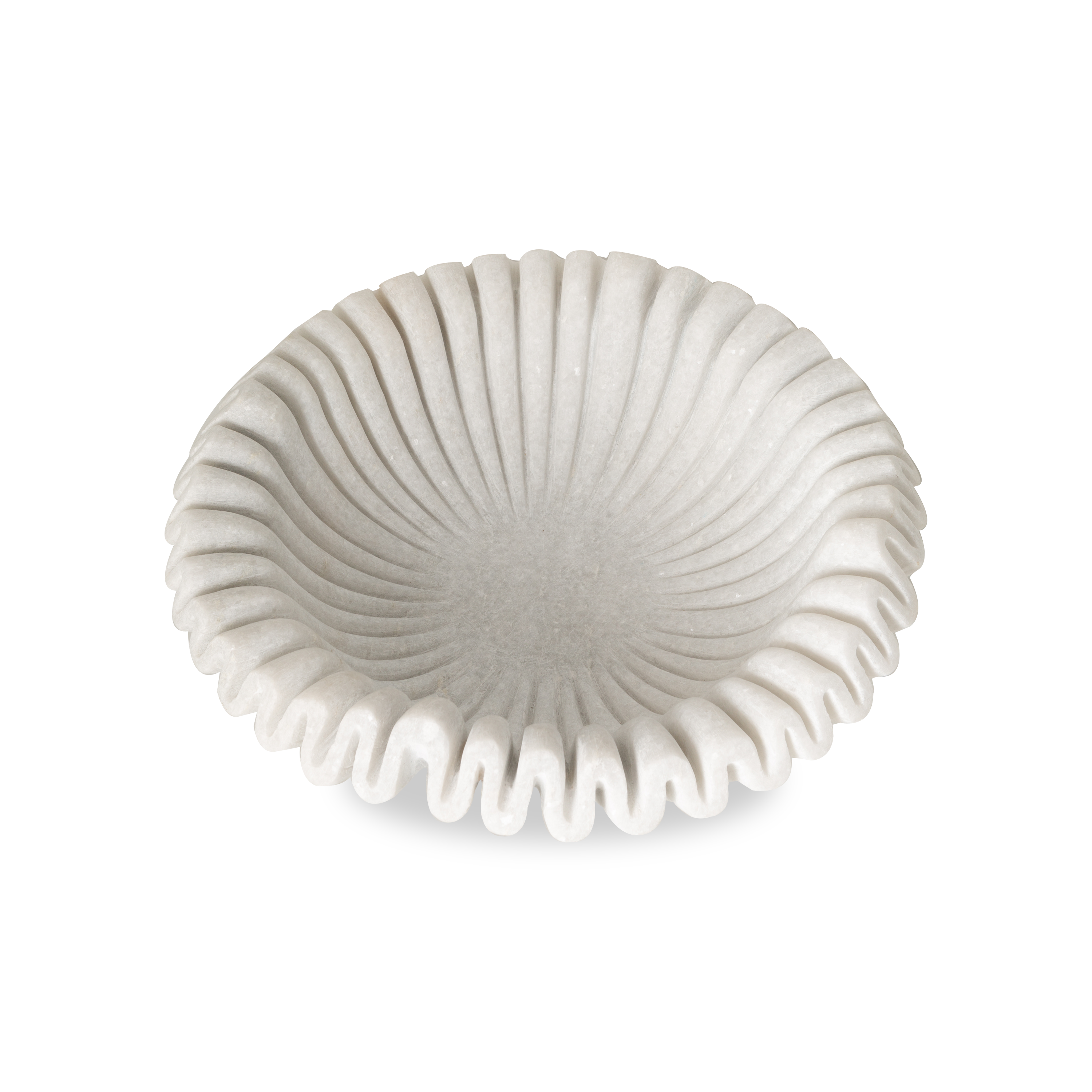 The perfect combination of classic materials and contemporary design, the Marble Ruffle Bowl is truly a unique piece.