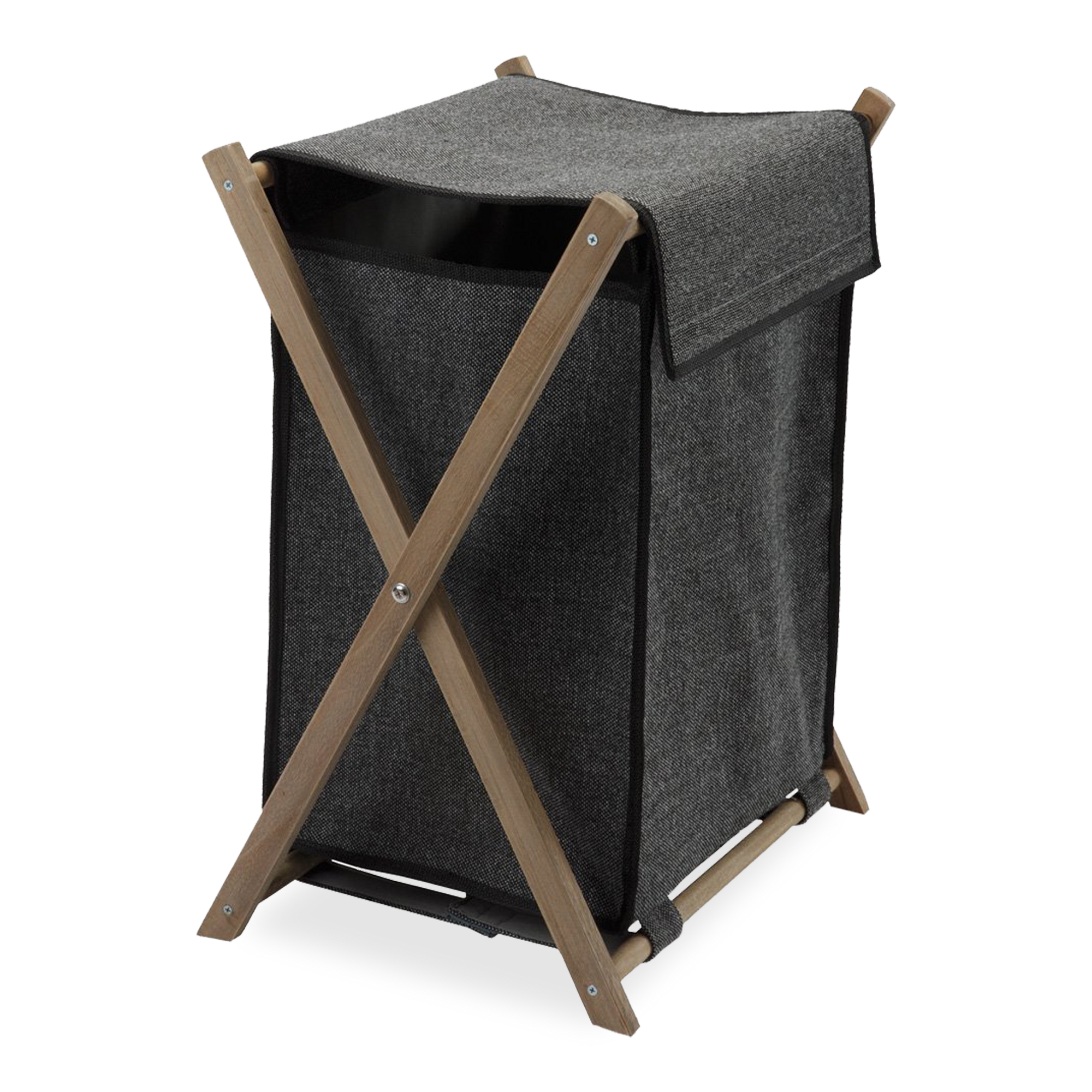 This versatile Frame Laundry Basket consists of wooden frames that can be folded for easy storage.