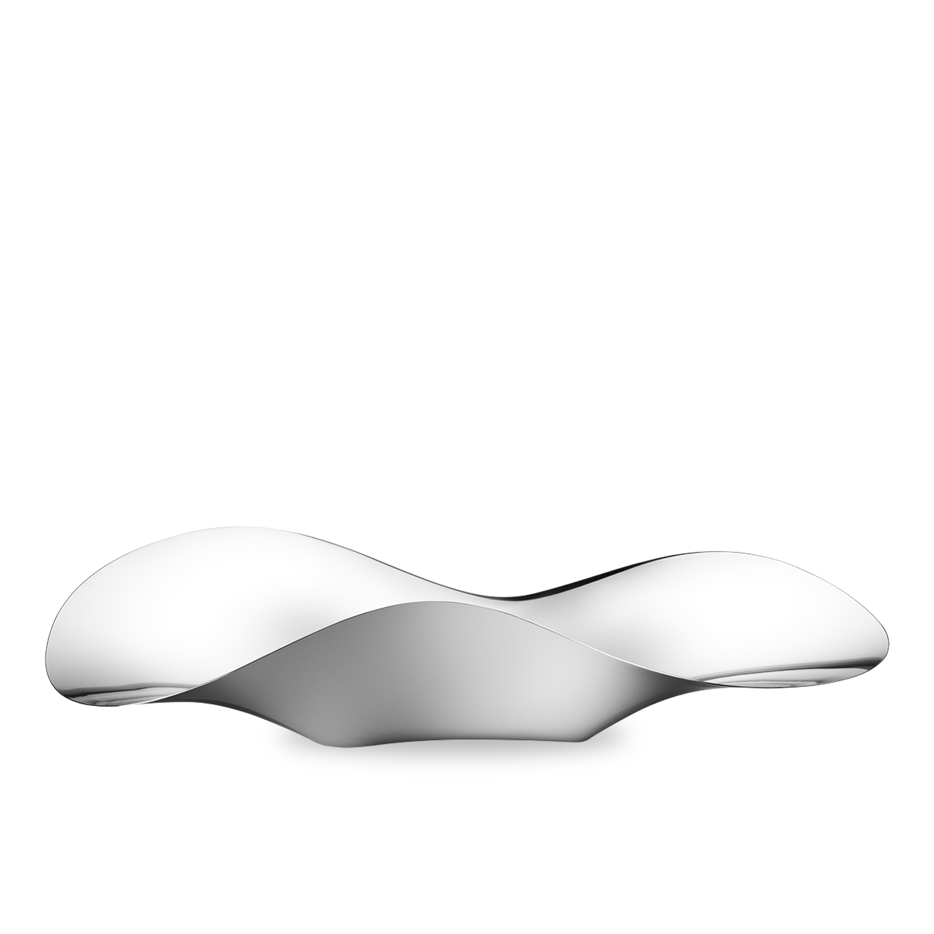The Indulgence Oyster Tray is made from stainless steel which is then given a mirror polish to create a shiny surface that adds to the effect of movement.