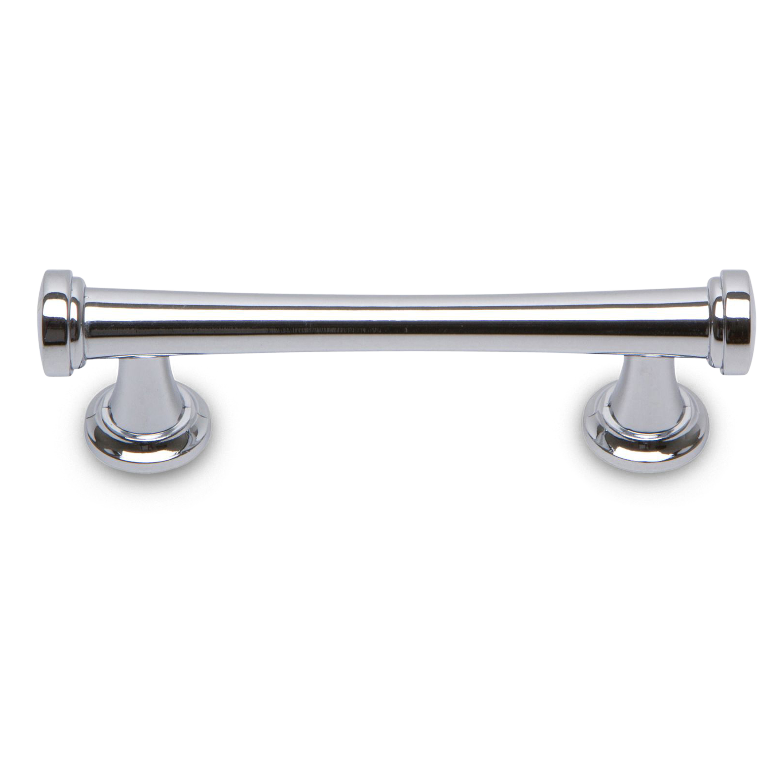 A simple contemporary pull with ring detailing.