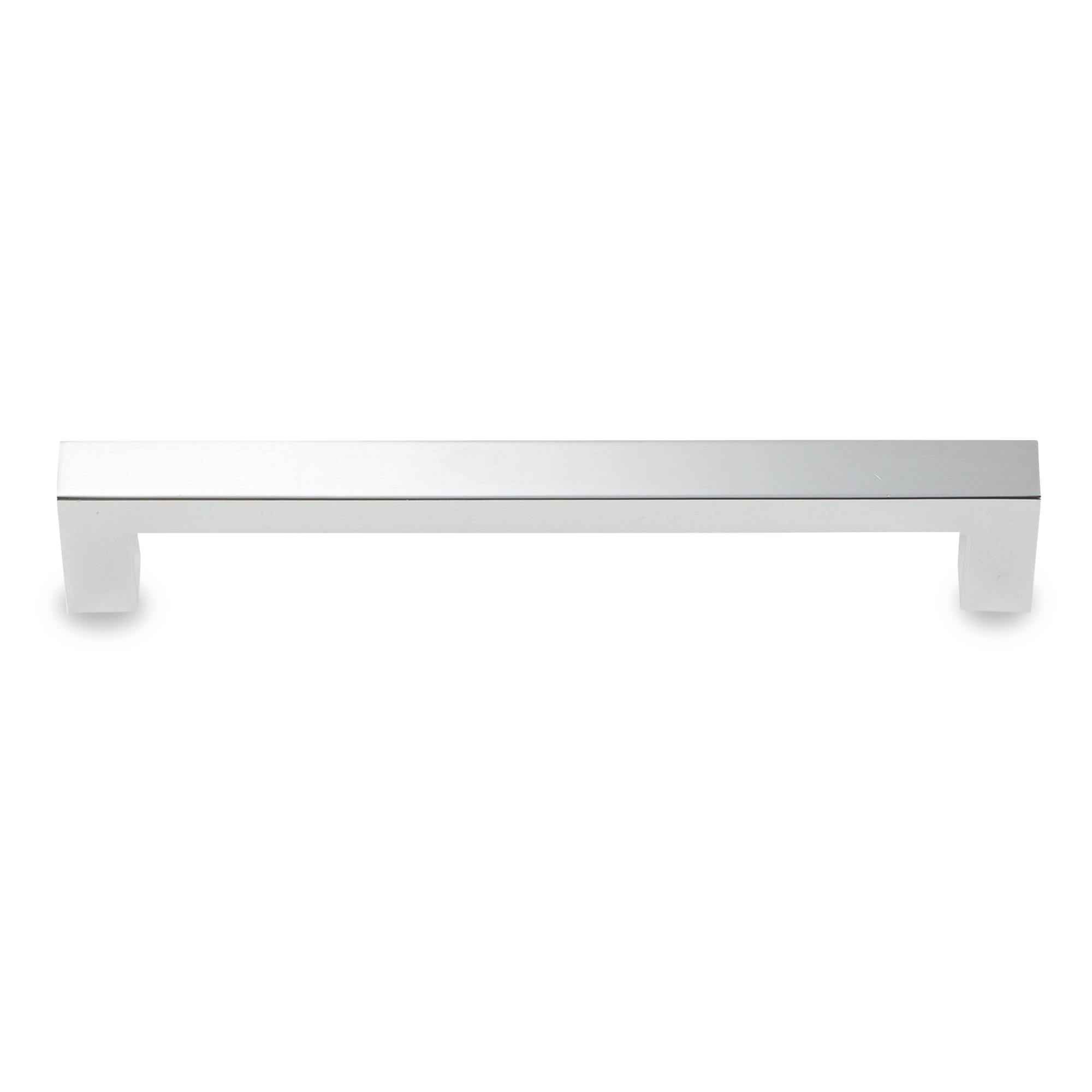 A simple flat rectangular pull with a seamless and modern design.
