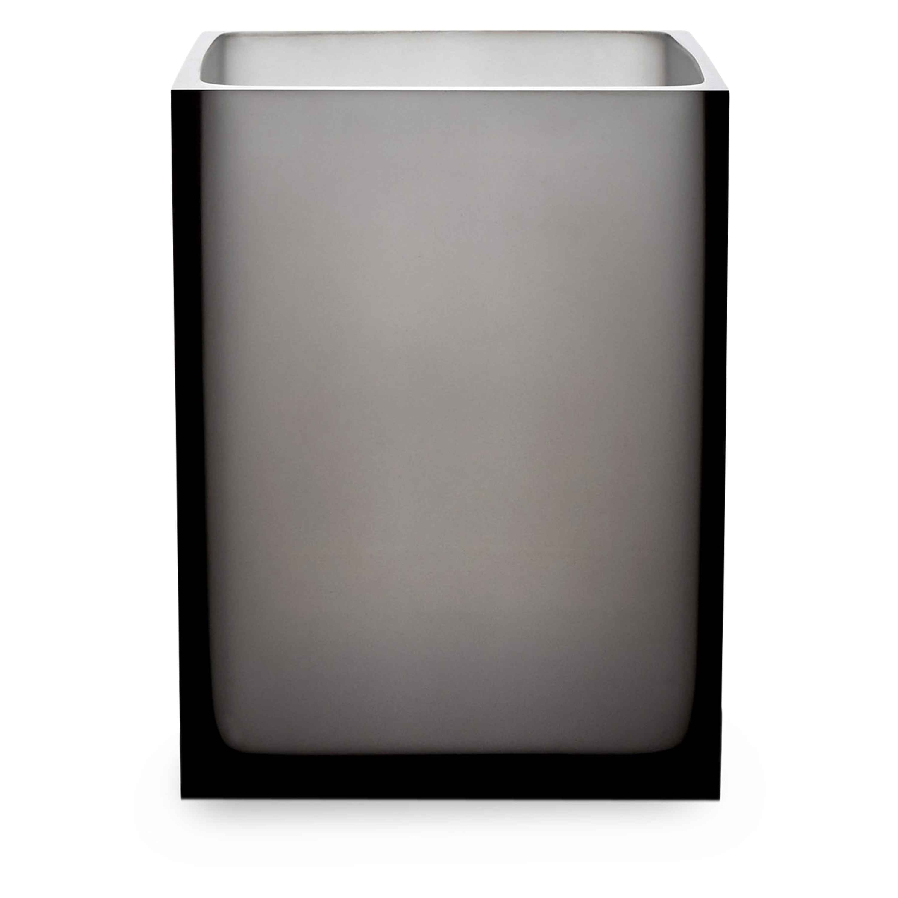 A thick, acrylic bathroom essential with a frosted lozenge interior.